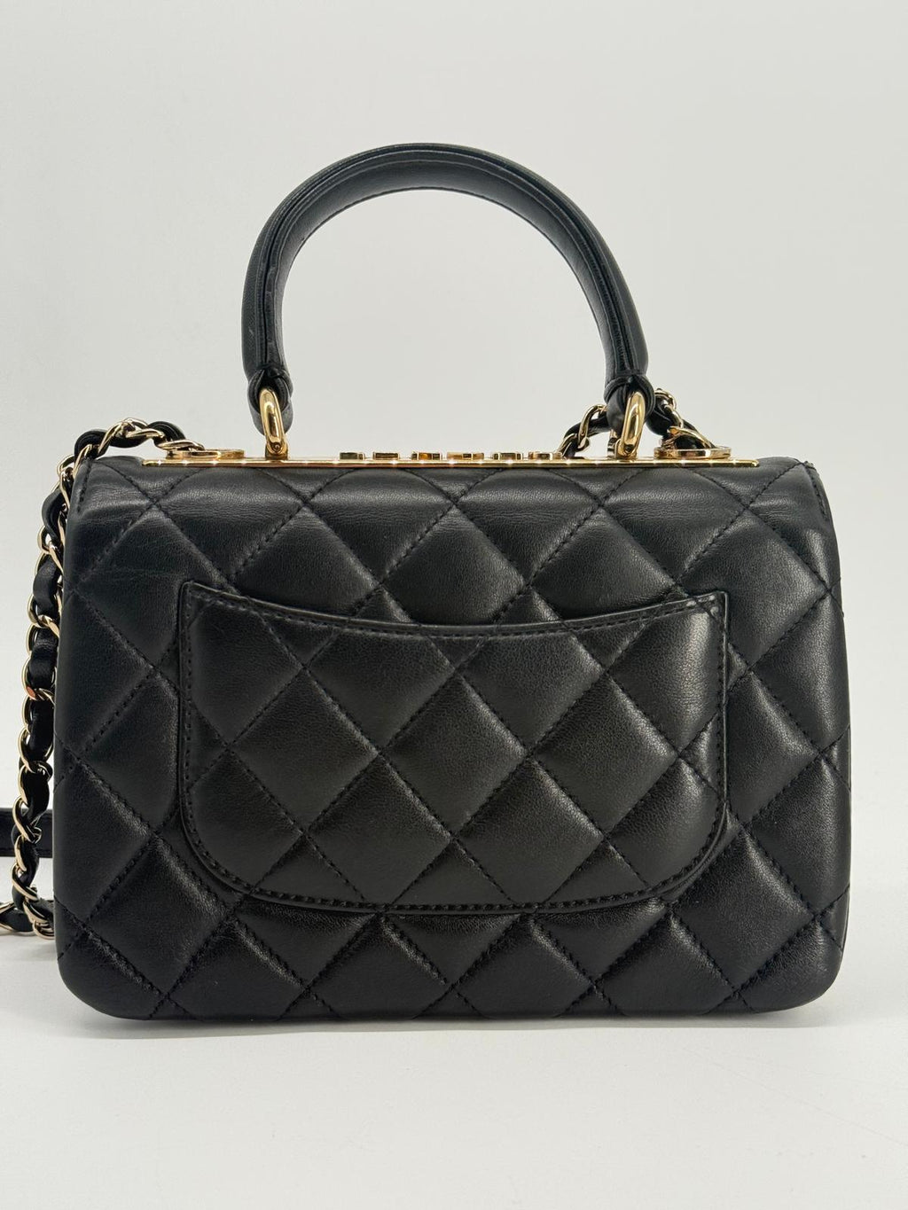 Chanel Mini Trendy CC Black Lambskin Crossbody Bag