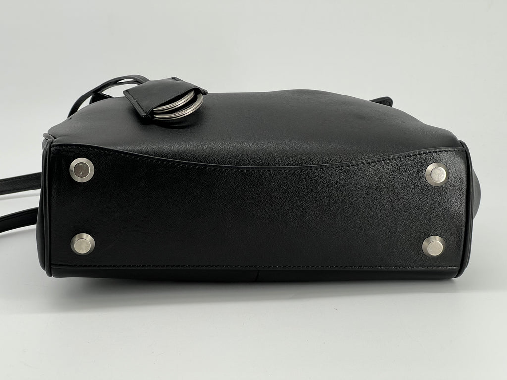 Balenciaga Rodeo Medium Black Leather Shoulder Bag