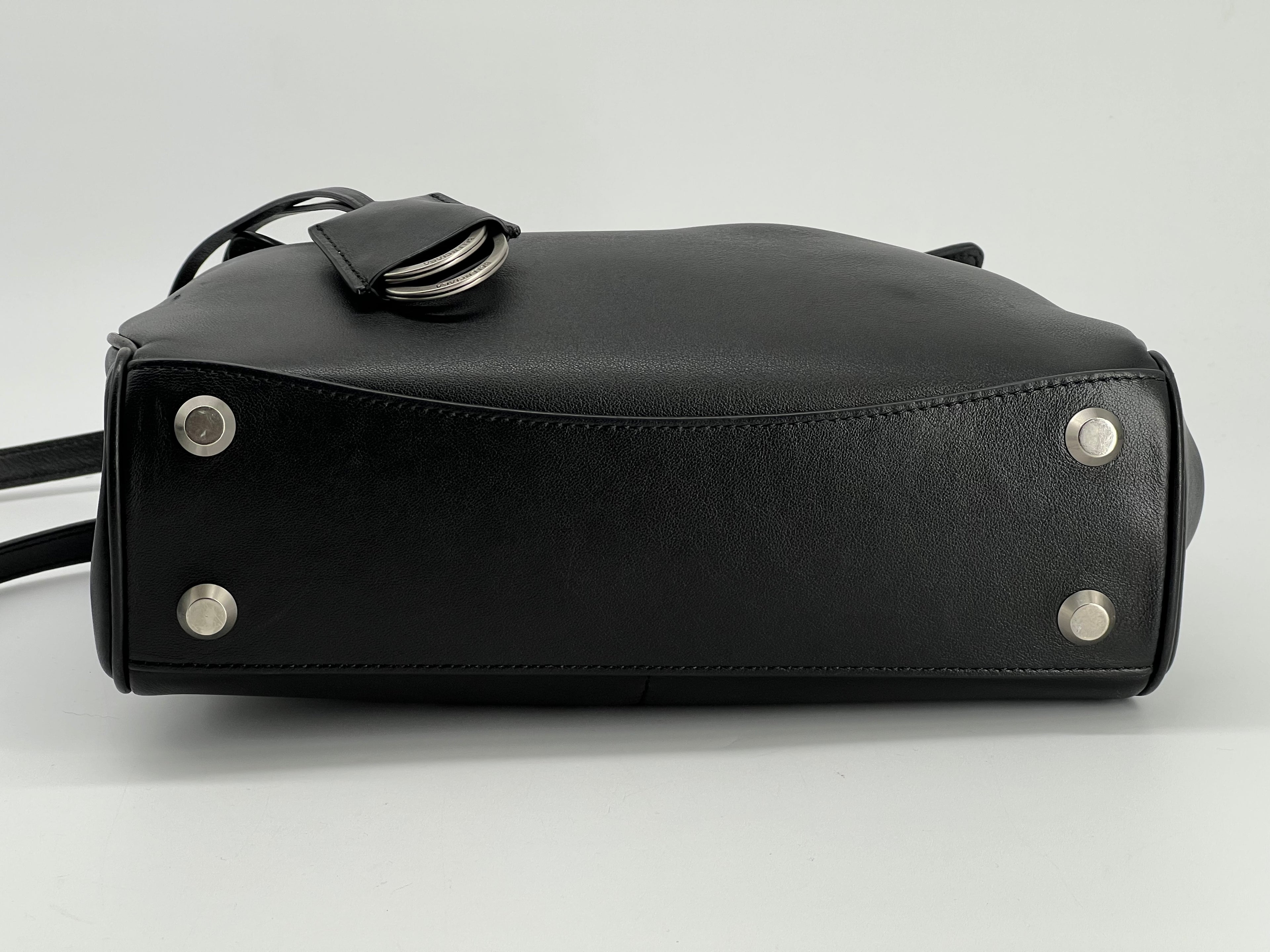 Balenciaga Rodeo Medium Black Leather Shoulder Bag