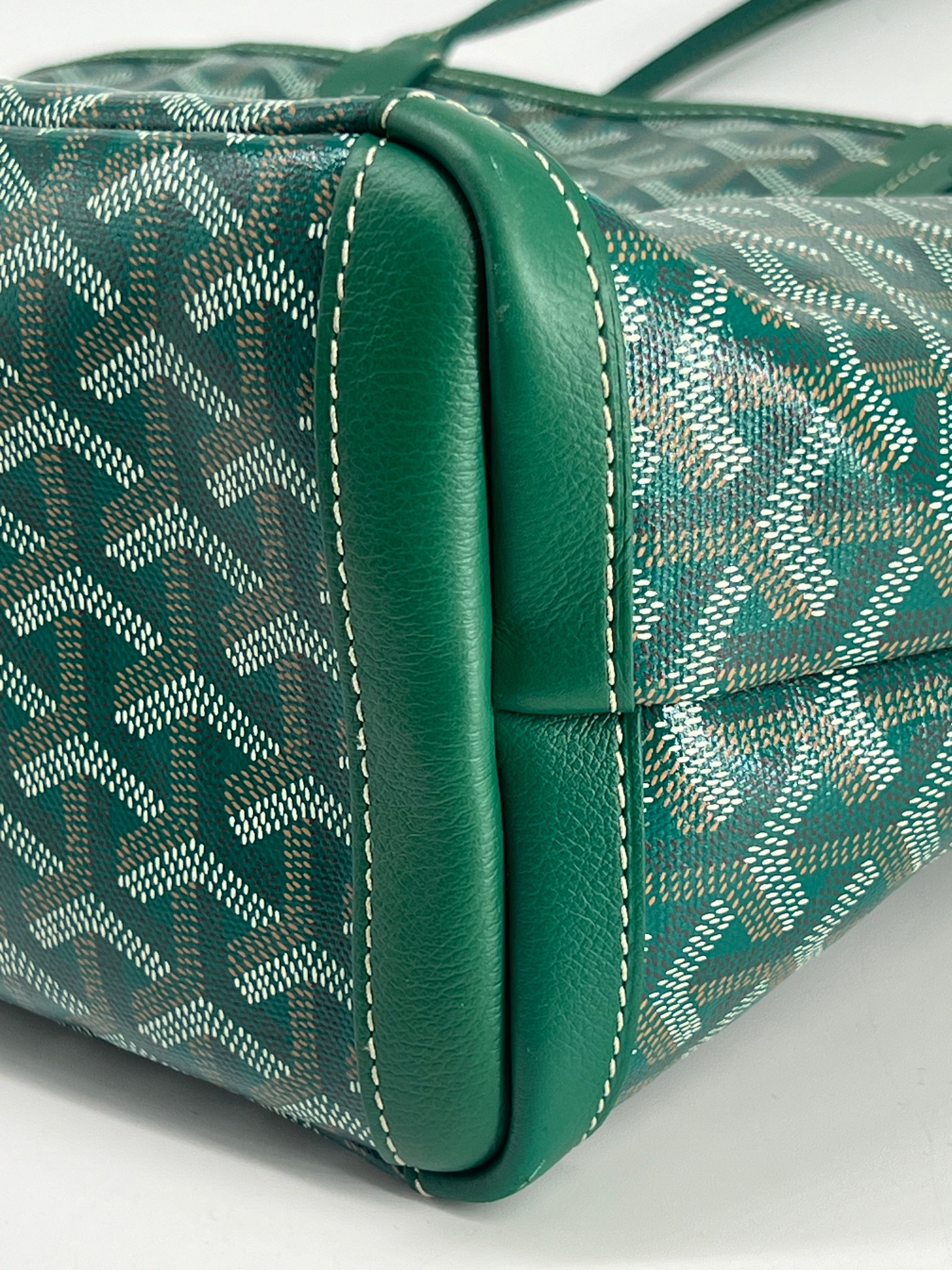 Goyard Goyardine Artois PM Green Tote Bag