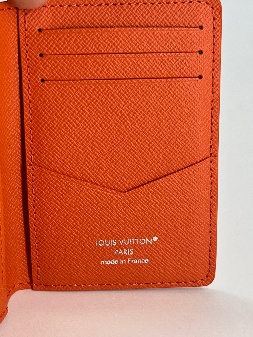 Louis Vuitton Pocket Organizer Monogram Brick Orange Tennis Clay