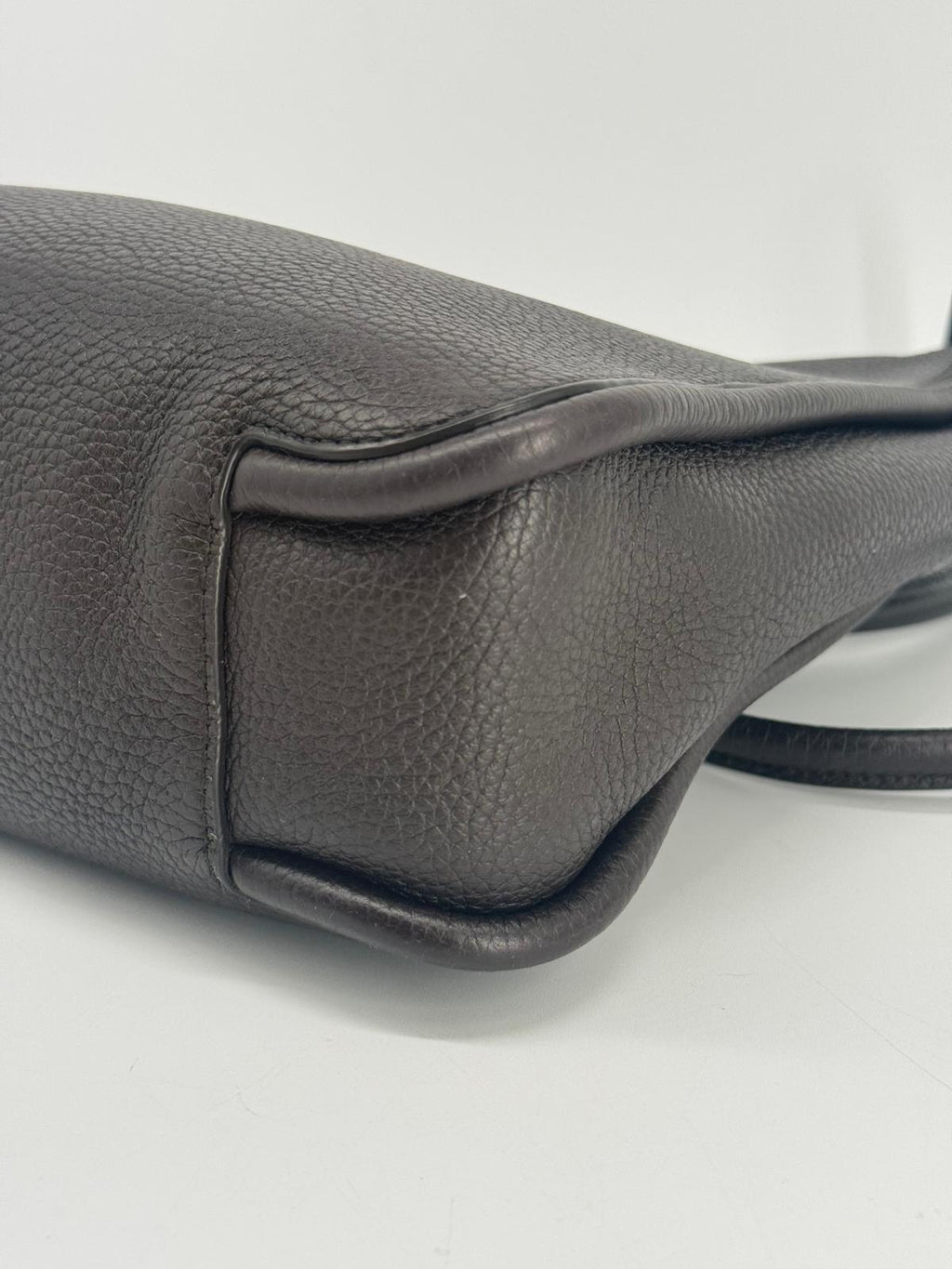 The Row Symmetric Leather Brown Shoulder Bag