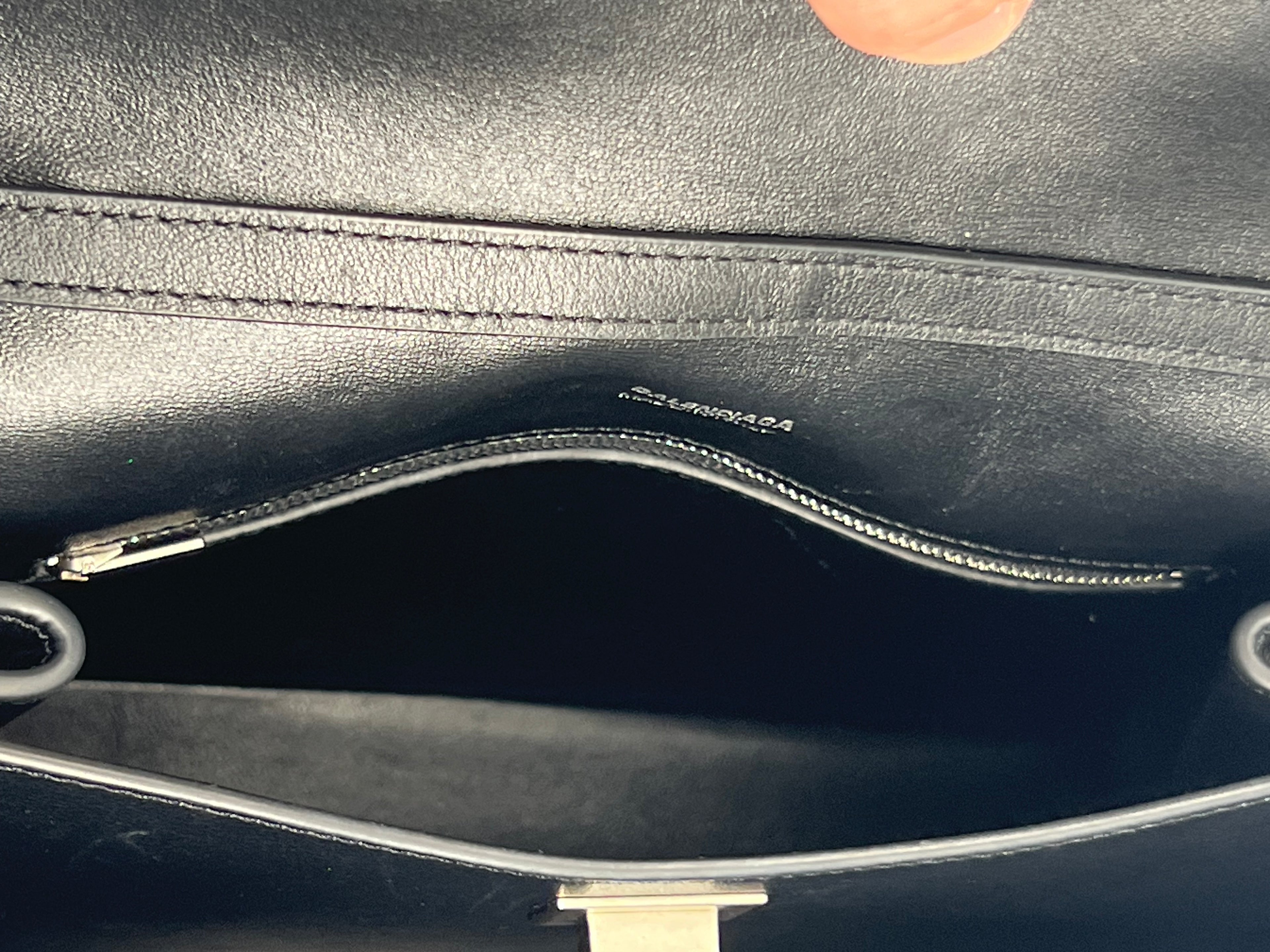 Balenciaga Rodeo Medium Black Leather Shoulder Bag