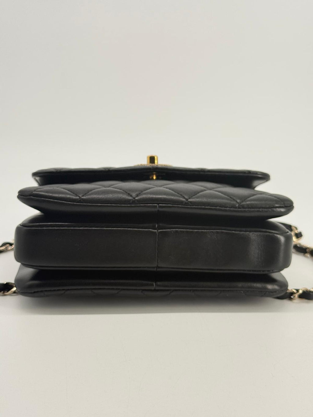 Chanel Mini Trendy CC Black Lambskin Crossbody Bag