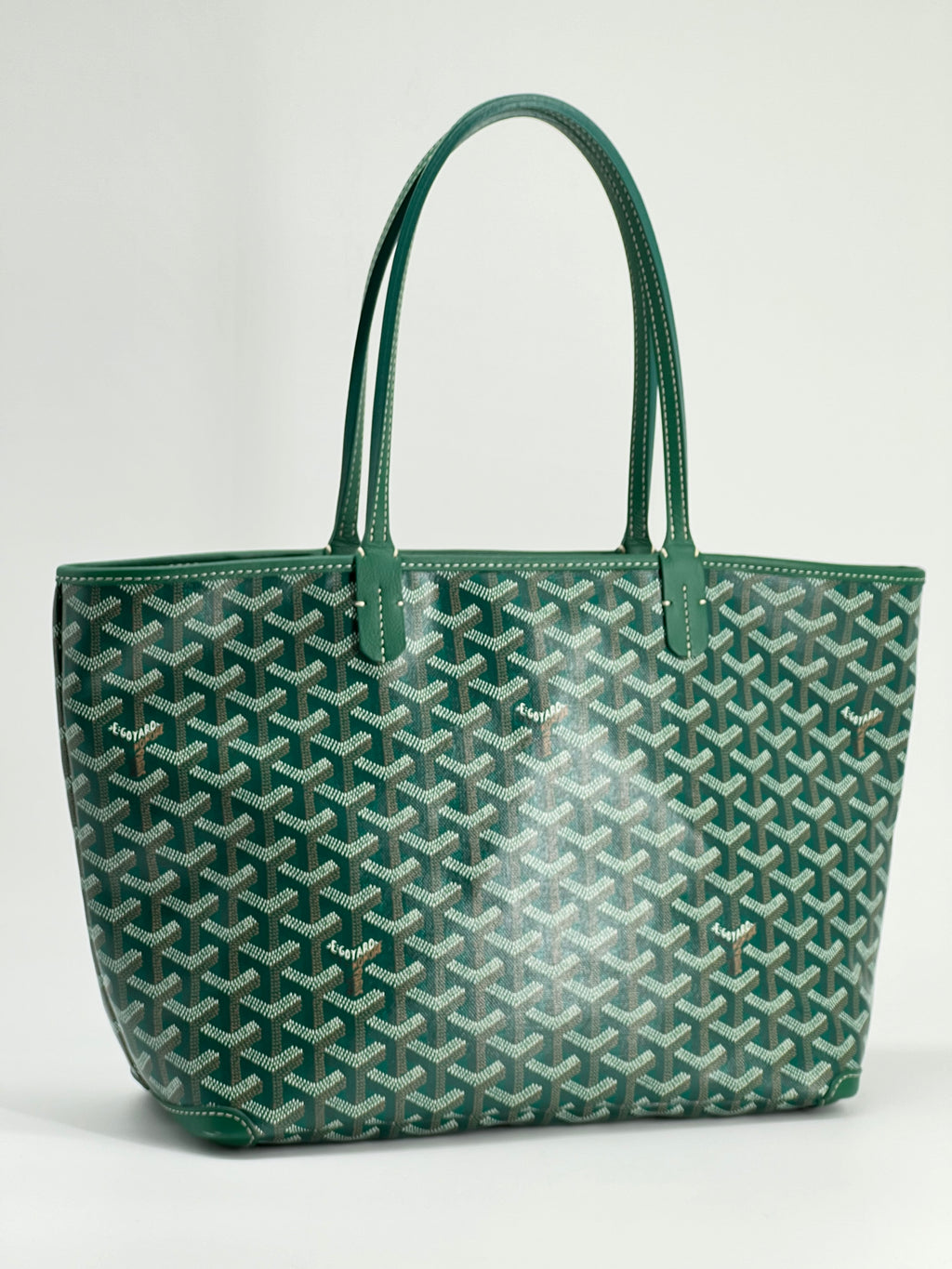 Goyard Goyardine Artois PM Green Tote Bag