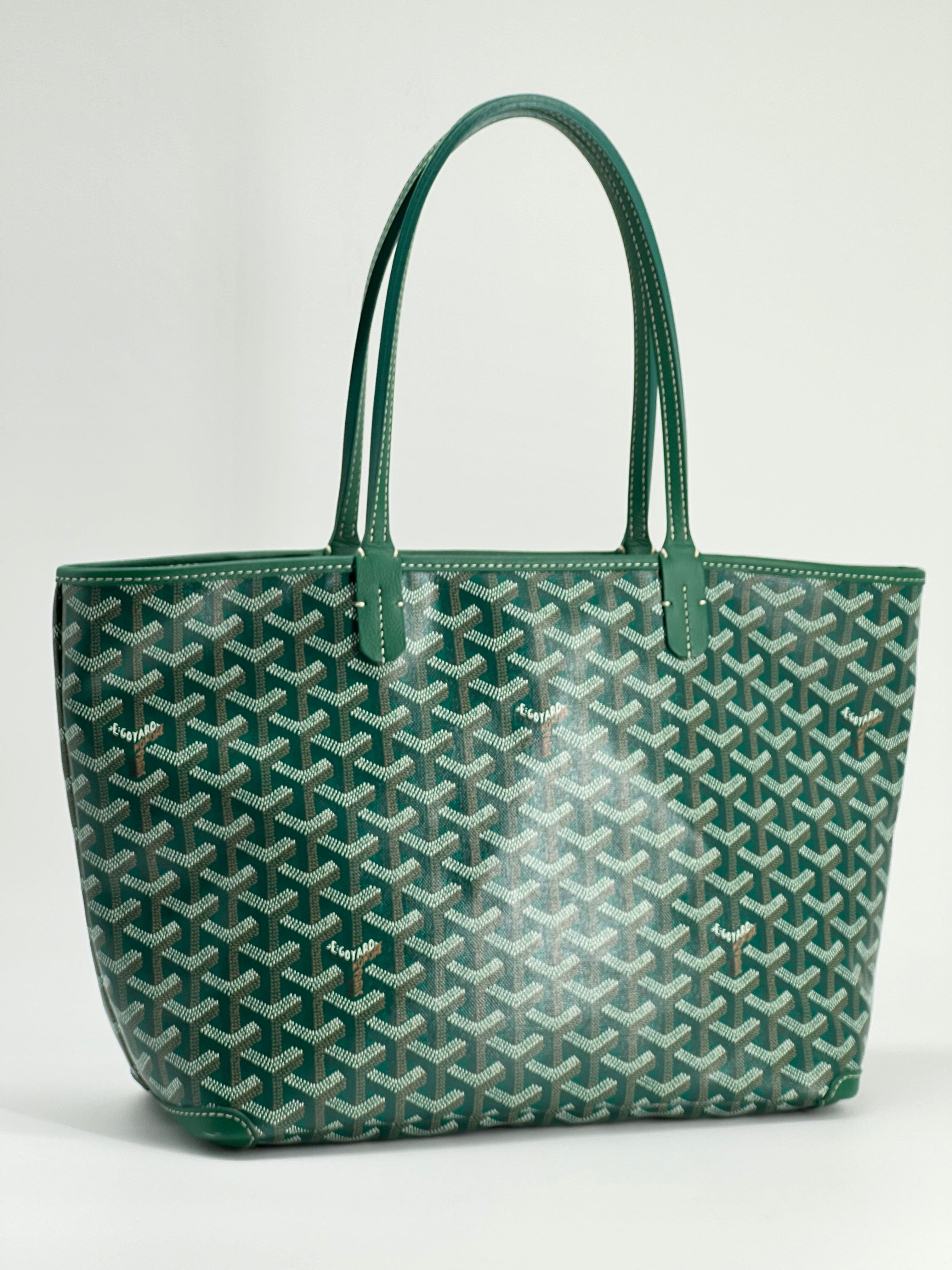 Goyard Goyardine Artois PM Green Tote Bag