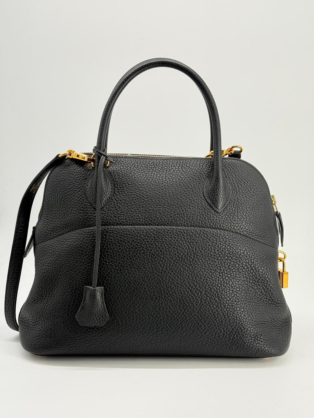 Hermes Bolide 31 Clemence Black Leather Bag