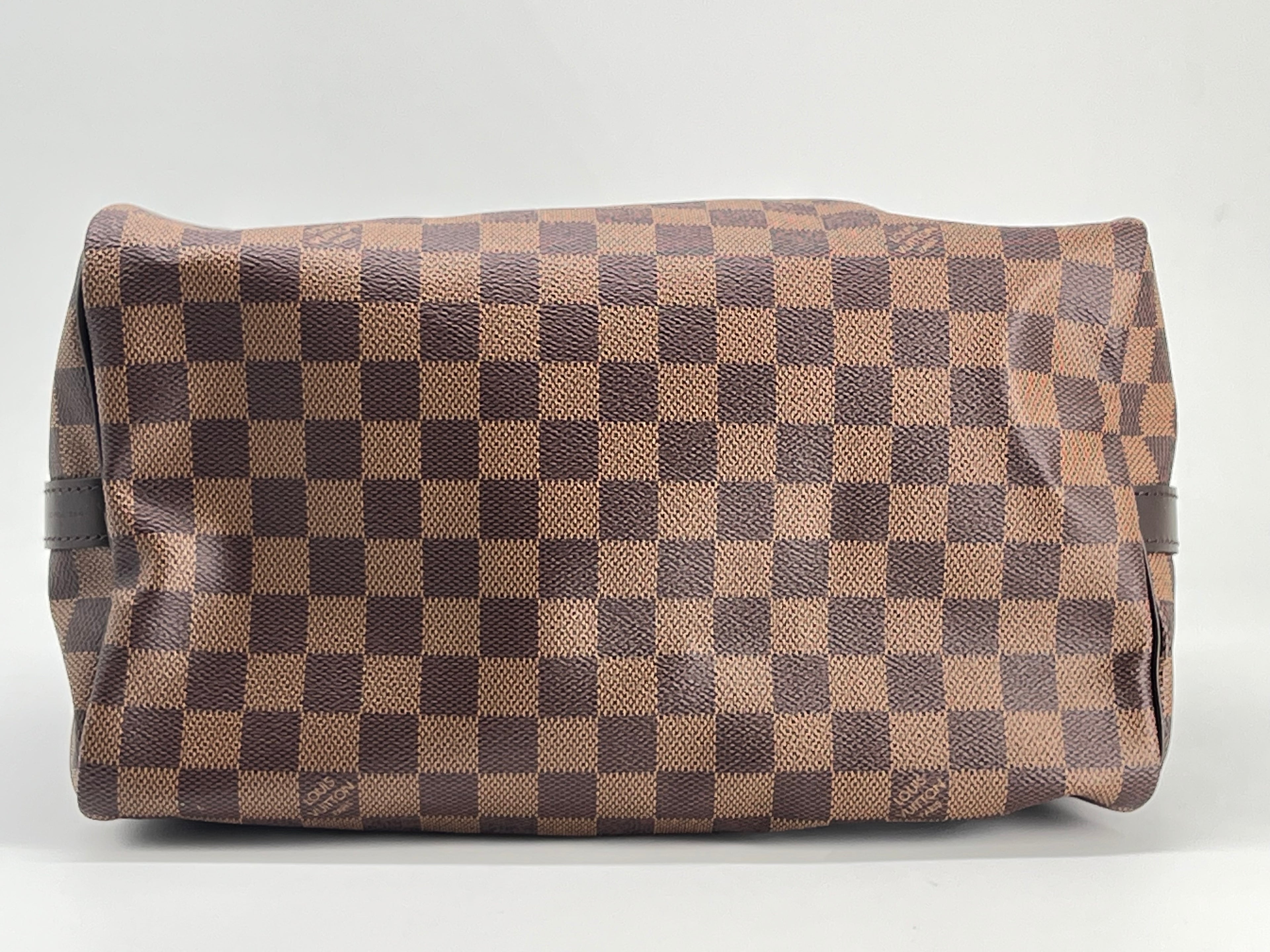 Louis Vuitton Speedy Bandouliere 30 Damier Ebene Canvas Bag