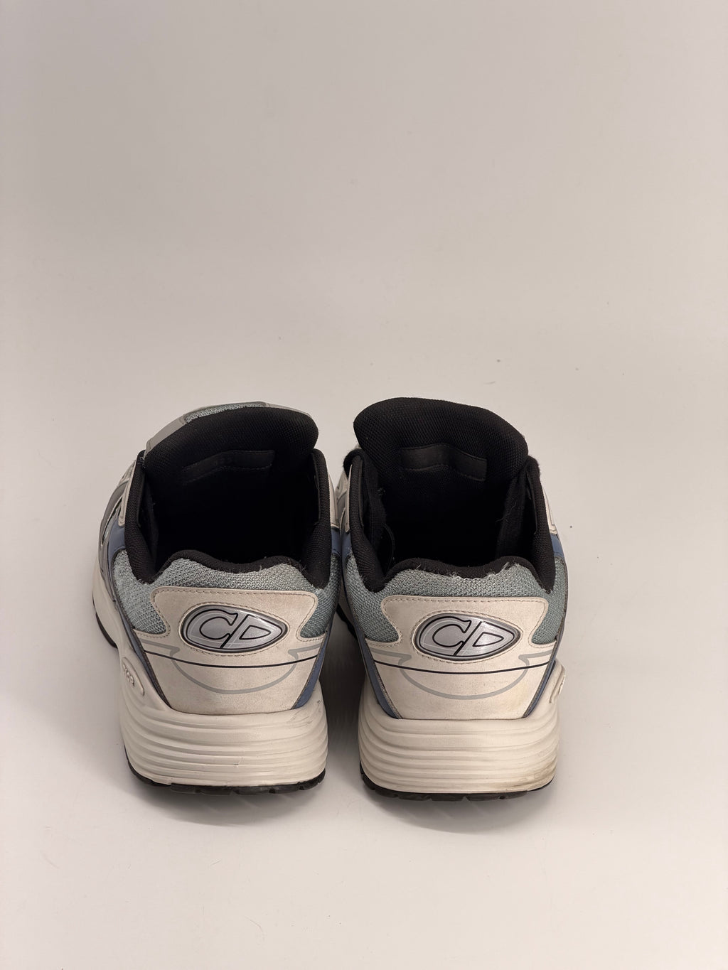 Dior B30 Blue Mesh White Technical Fabric Sneackers Size 44Eu