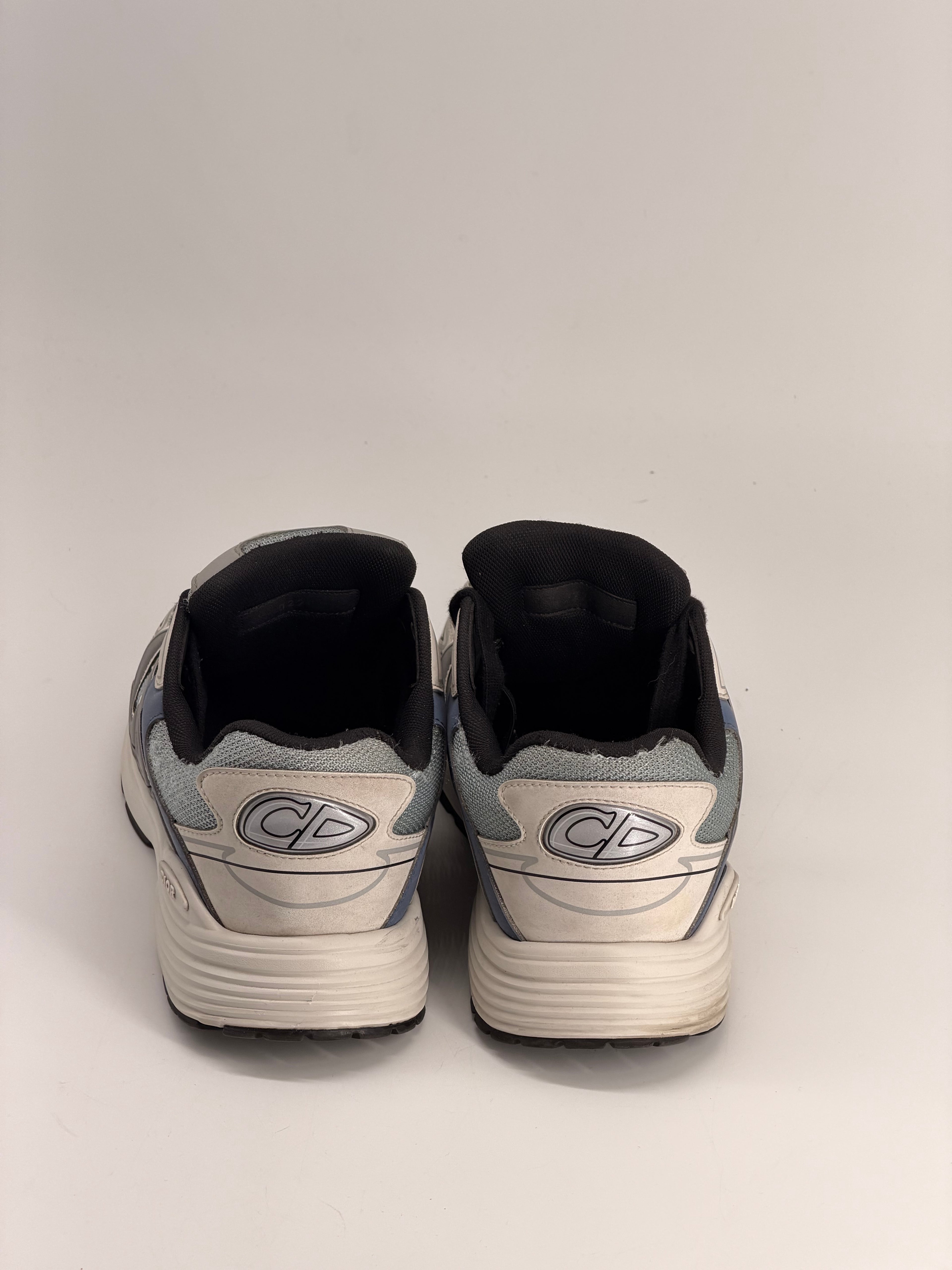 Dior B30 Blue Mesh White Technical Fabric Sneackers Size 44Eu