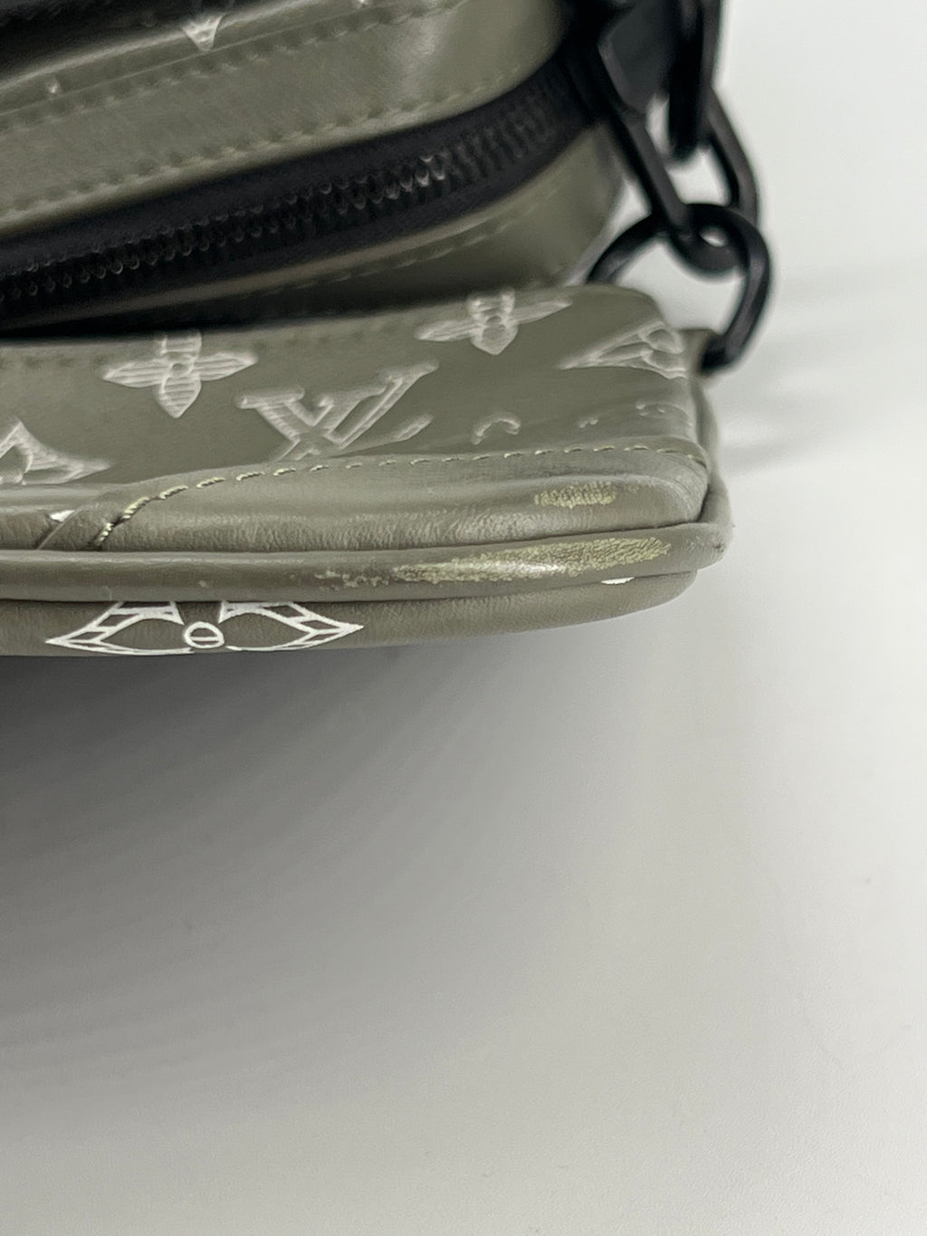 Louis Vuitton Trio Messenger Monogram Shadow Ink Green Bag