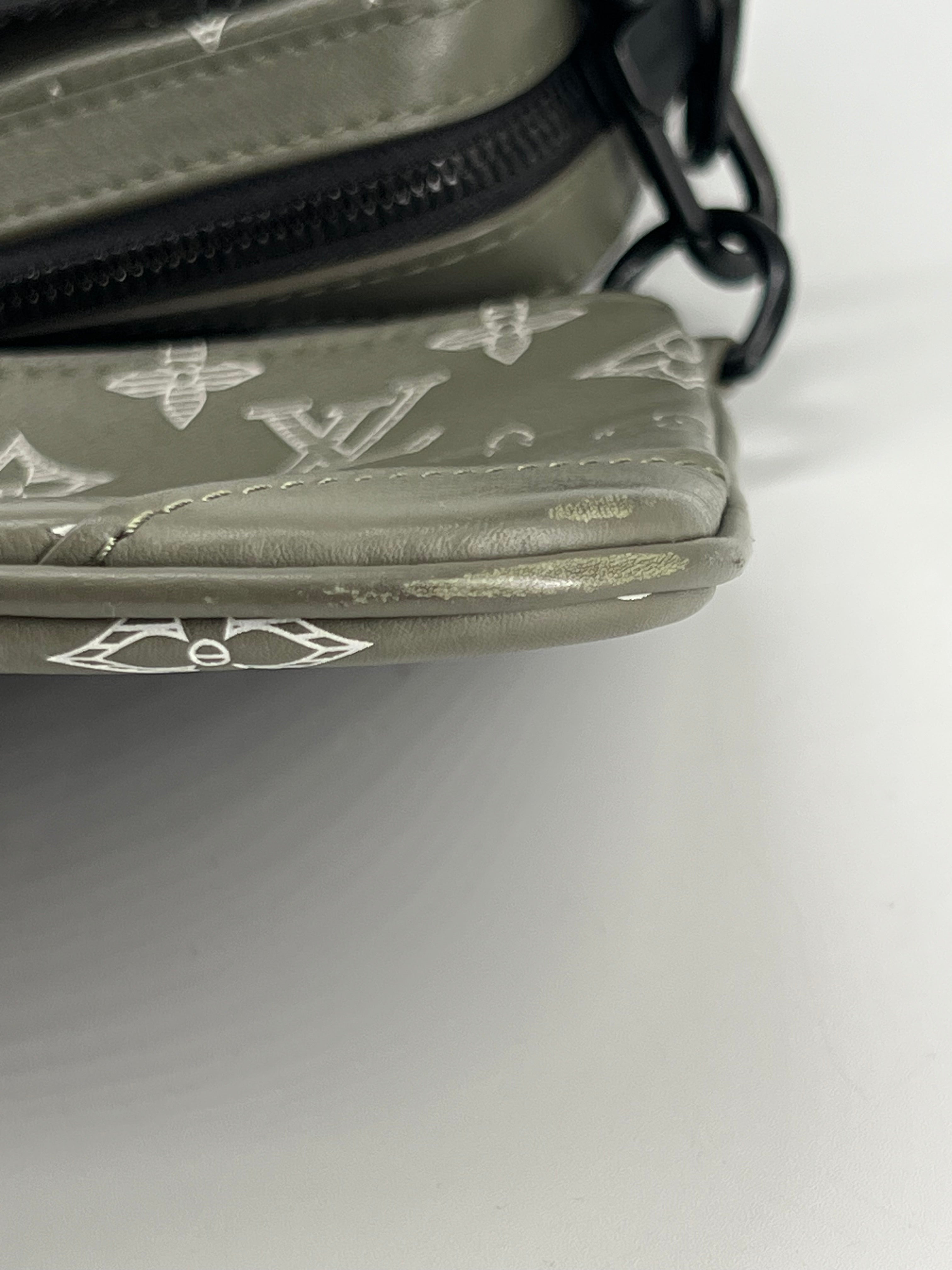 Louis Vuitton Trio Messenger Monogram Shadow Ink Green Bag
