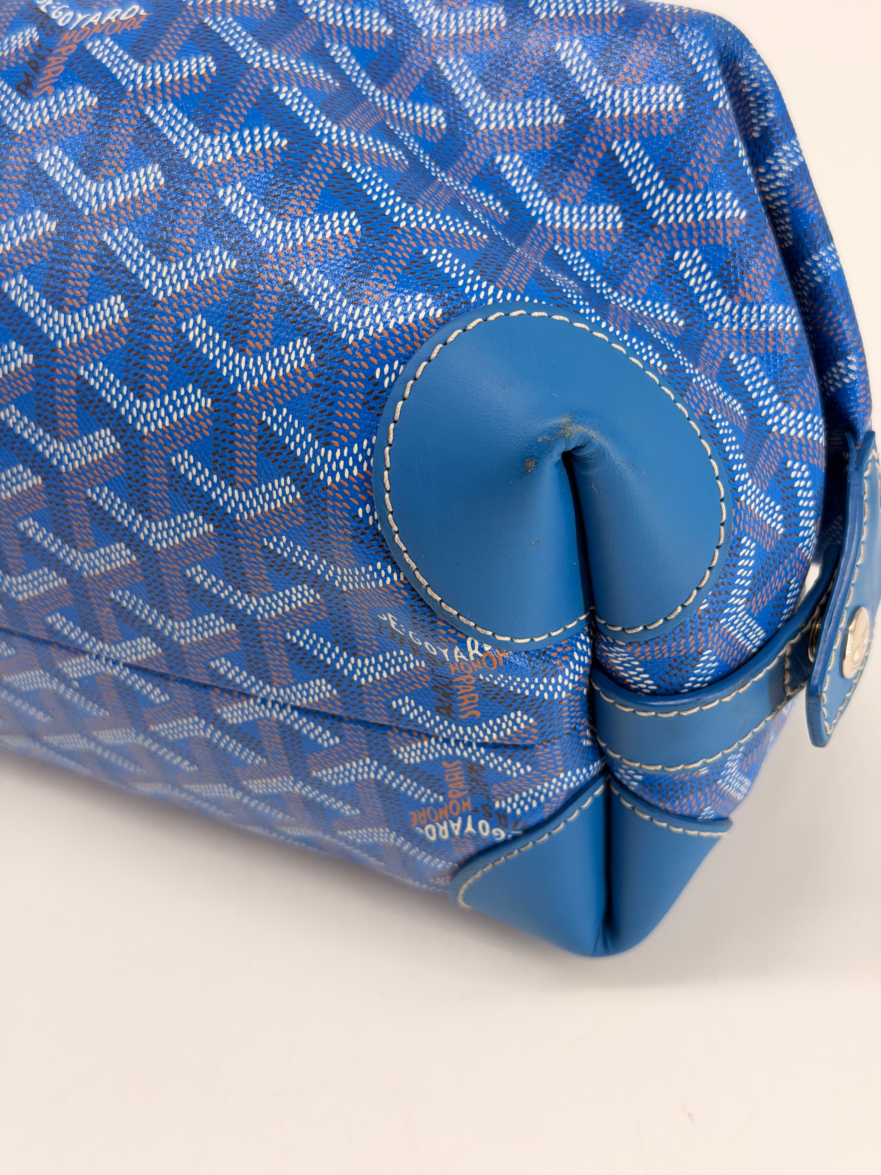 Goyard Goyardine Boeing 25 Trousse de Toilette Blue