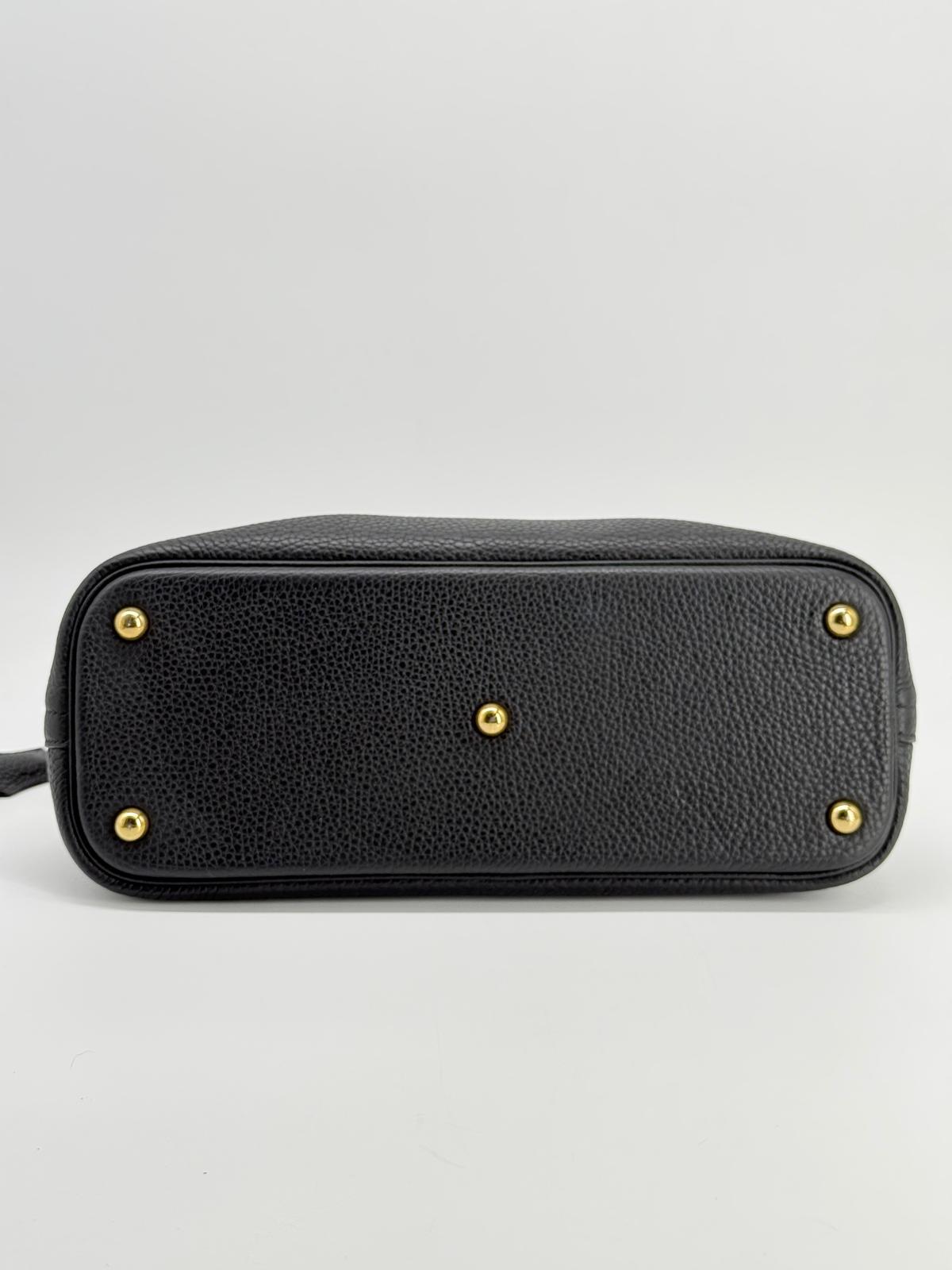 Hermes Bolide 31 Clemence Black Leather Bag