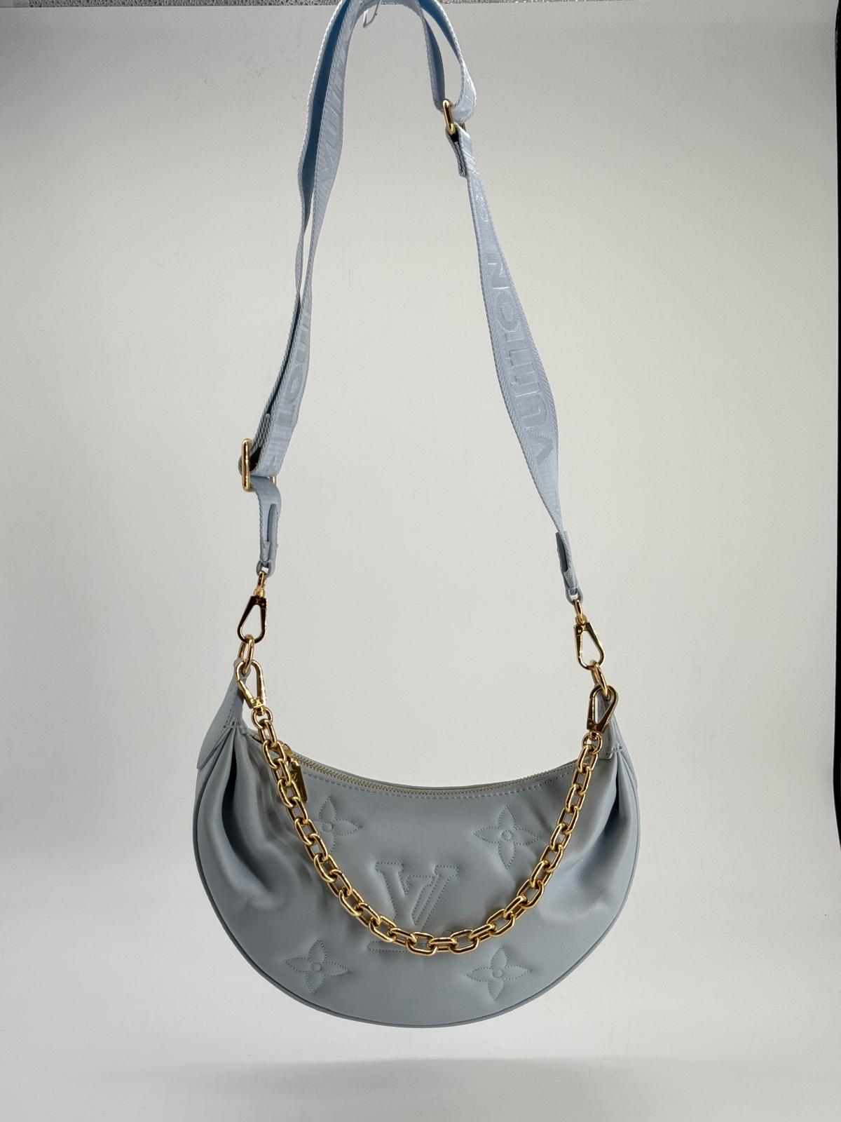 Louis Vuitton Over The Moon Loop Bubblegram Blue Chaim Crossbody Bag