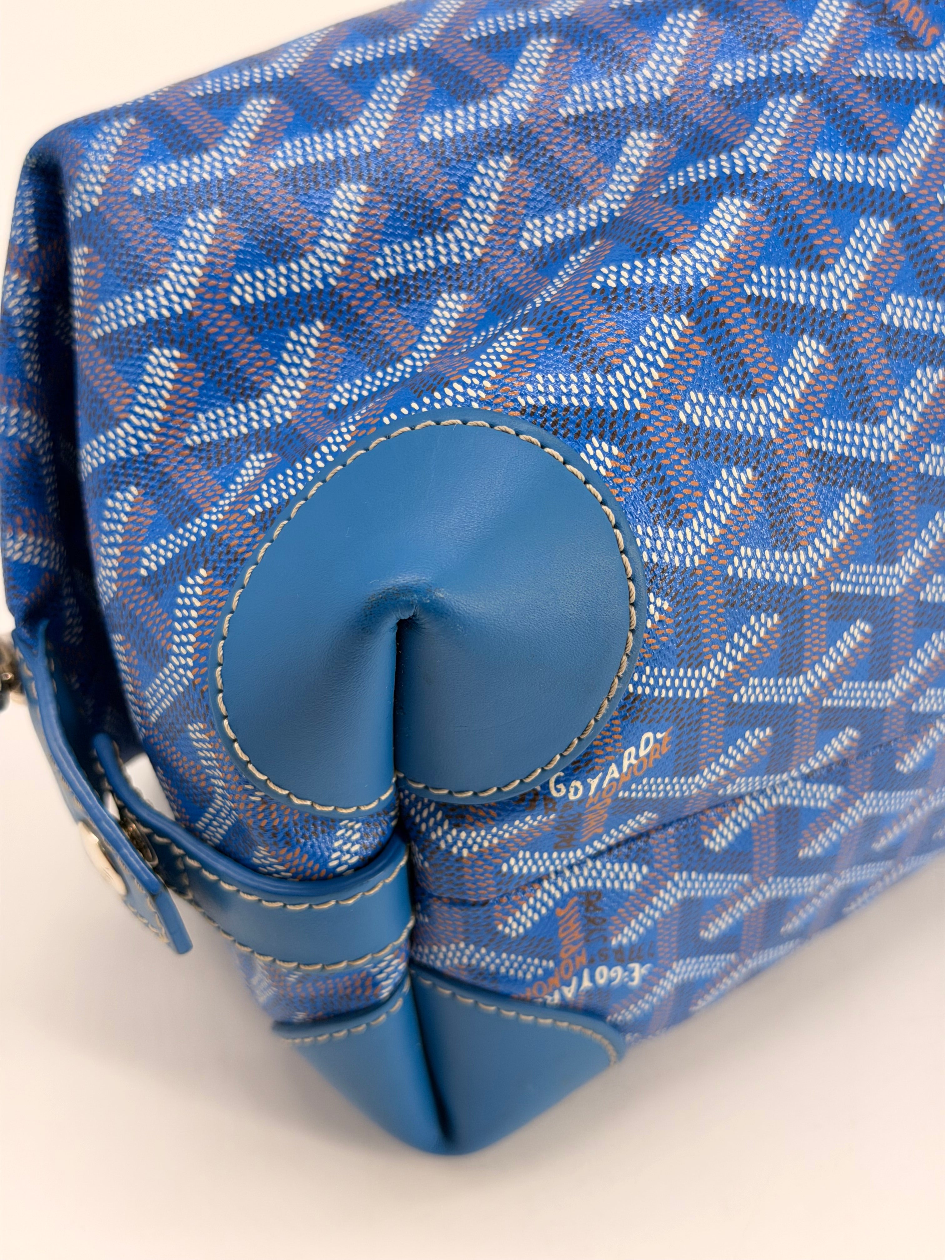 Goyard Goyardine Boeing 25 Trousse de Toilette Blue