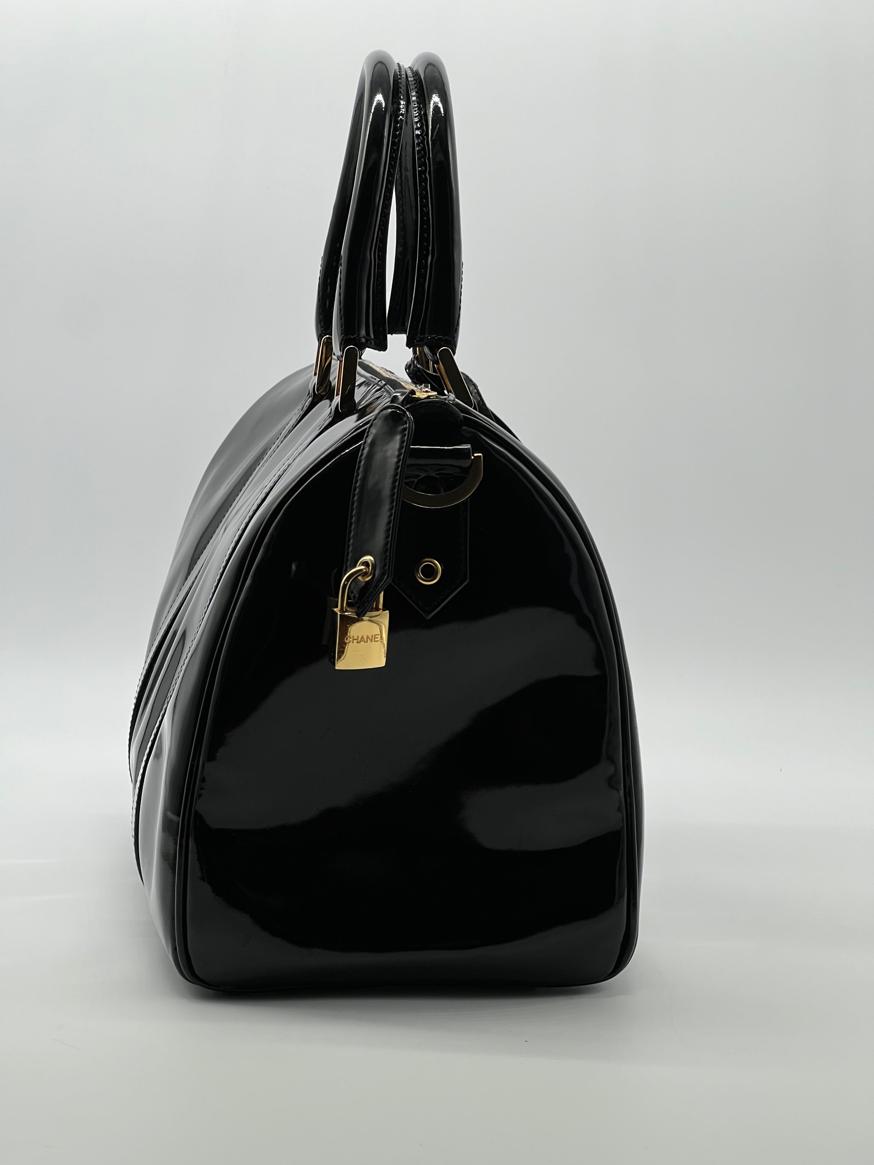 Chanel Boston Vintage Patent Bag