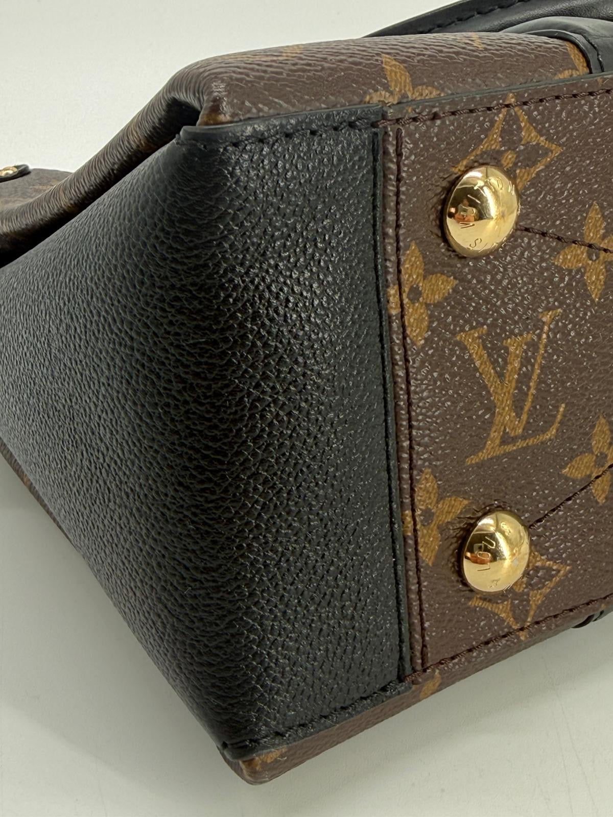 Louis Vuitton Soufflot BB Tote Monogram Canvas with Leather Shoulder Bag