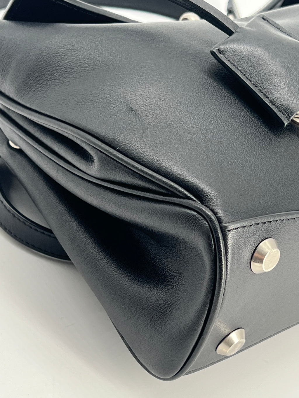 Balenciaga Rodeo Medium Black Leather Shoulder Bag