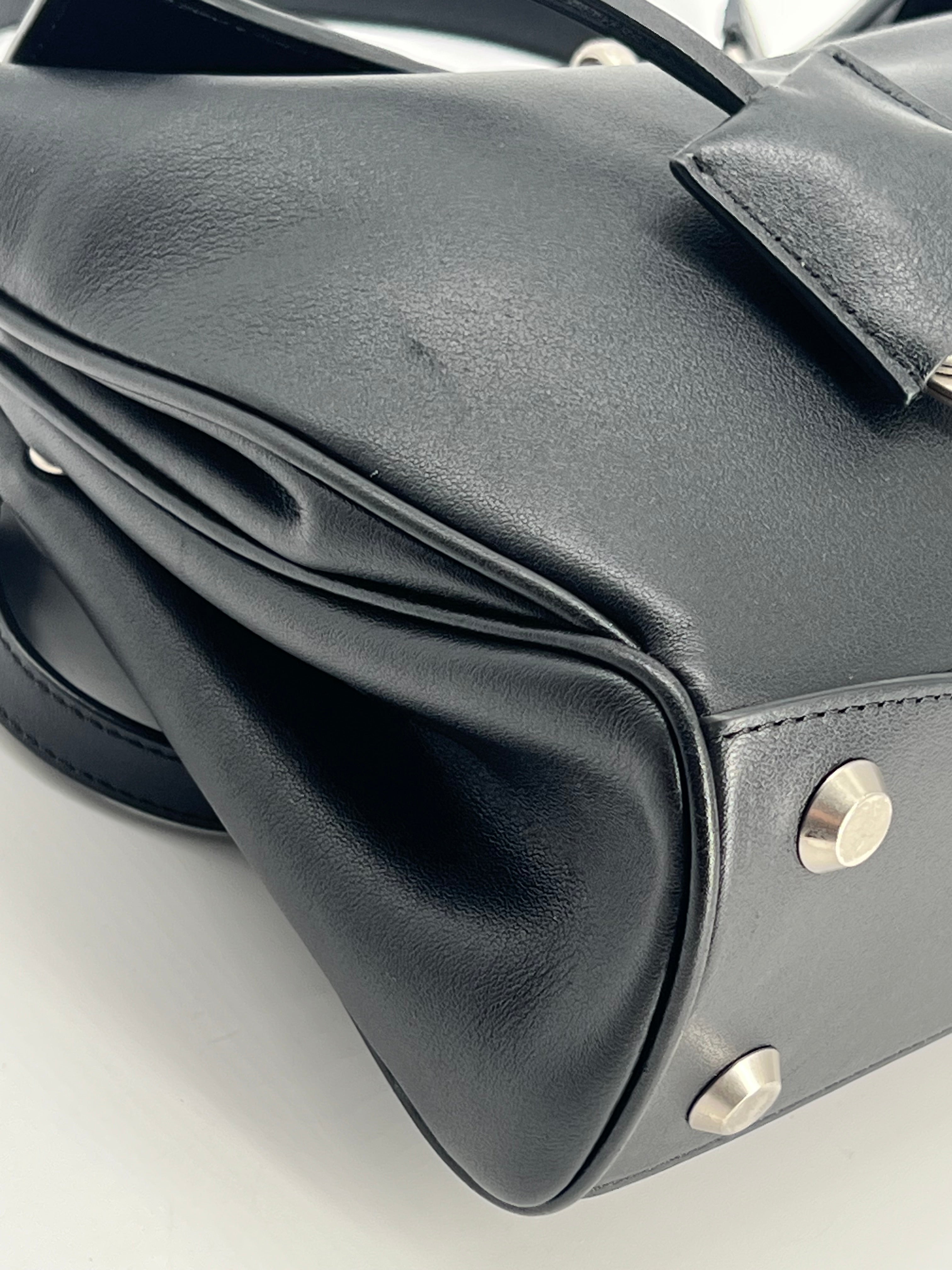 Balenciaga Rodeo Medium Black Leather Shoulder Bag
