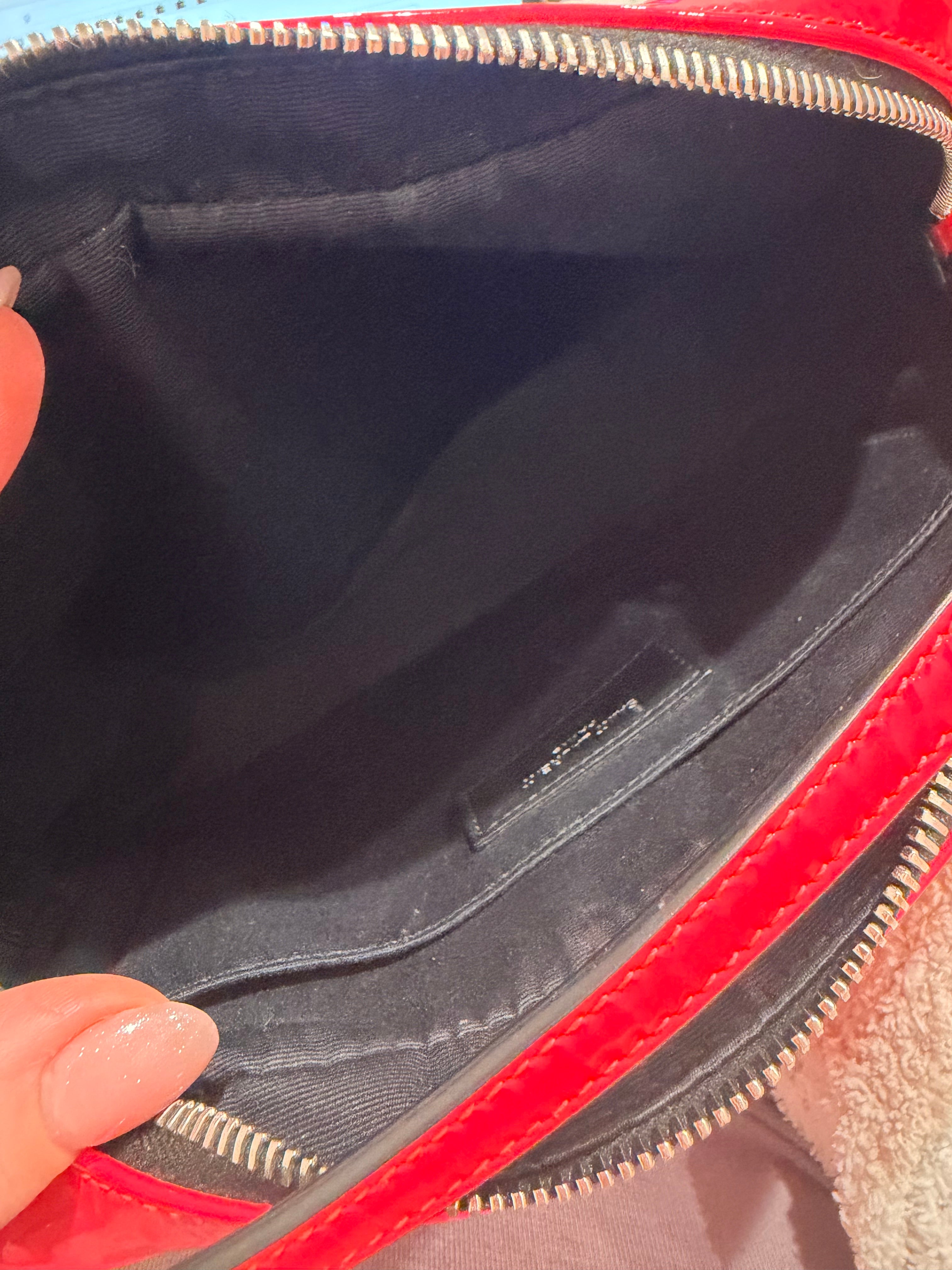 Saint Laurent Lou Camera Bag in Neon Pink Calfskin Leather