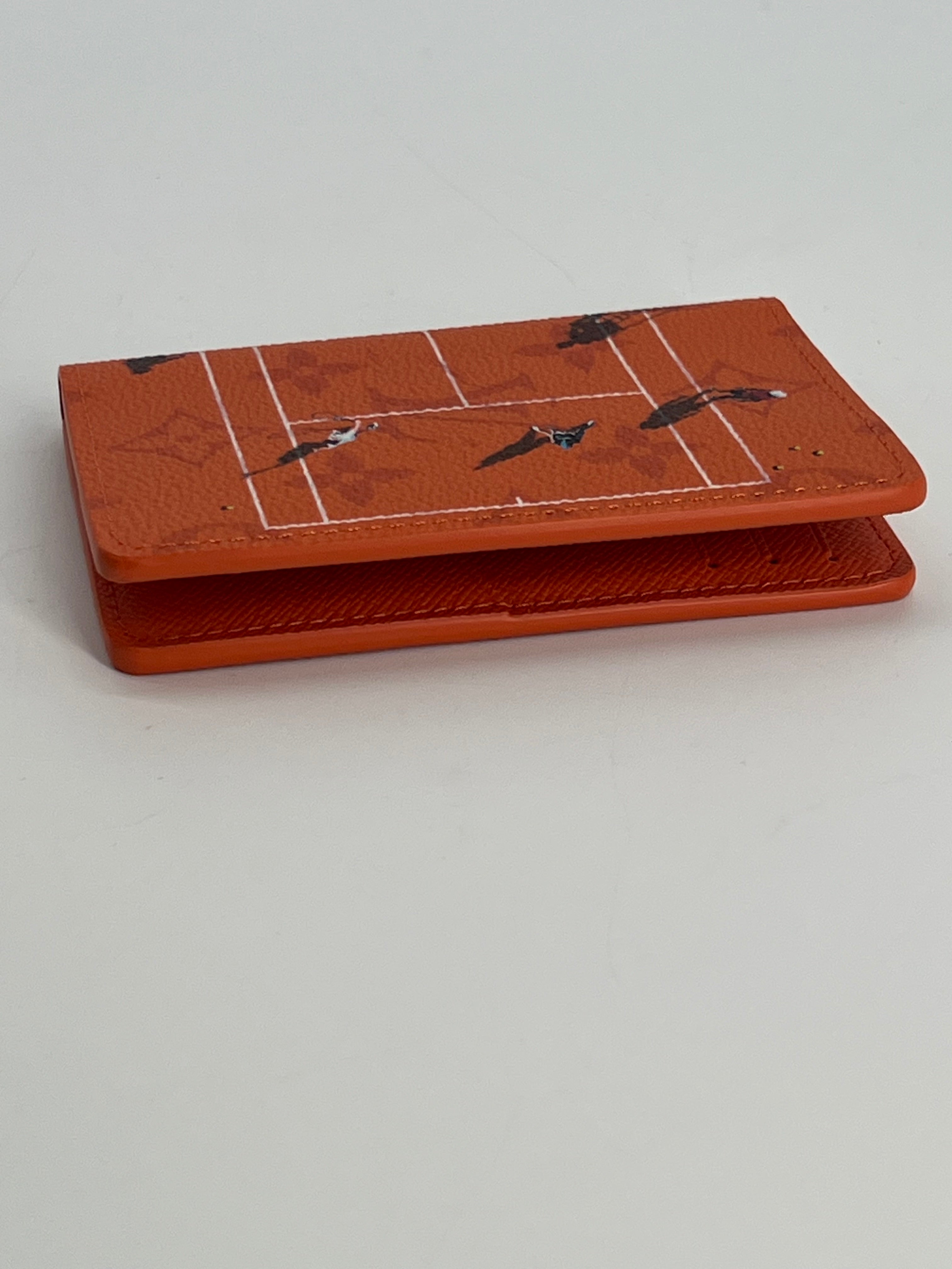 Louis Vuitton Pocket Organizer Monogram Brick Orange Tennis Clay