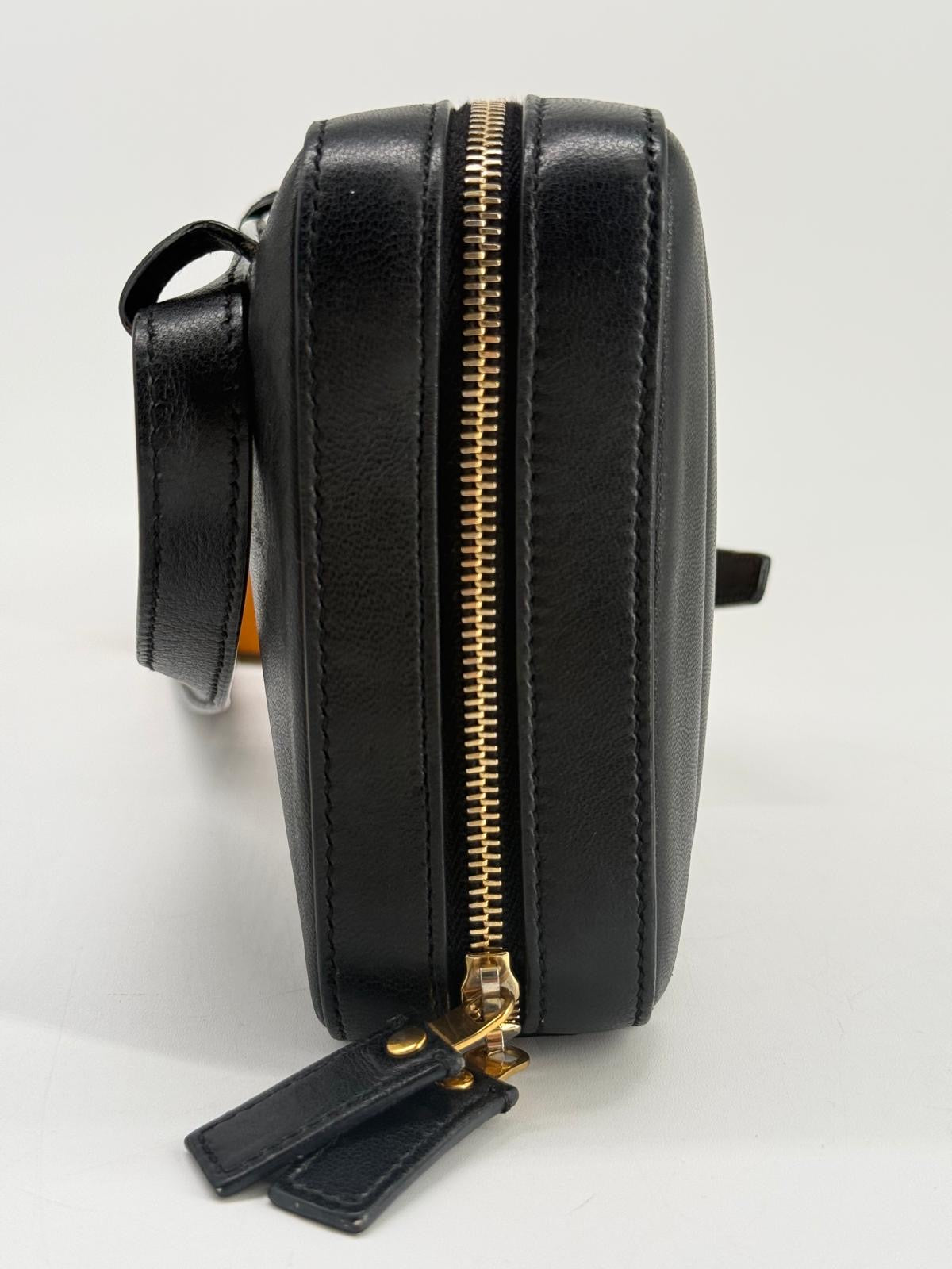 Saint Laurent Vicky Black Calfskin Belt Bag