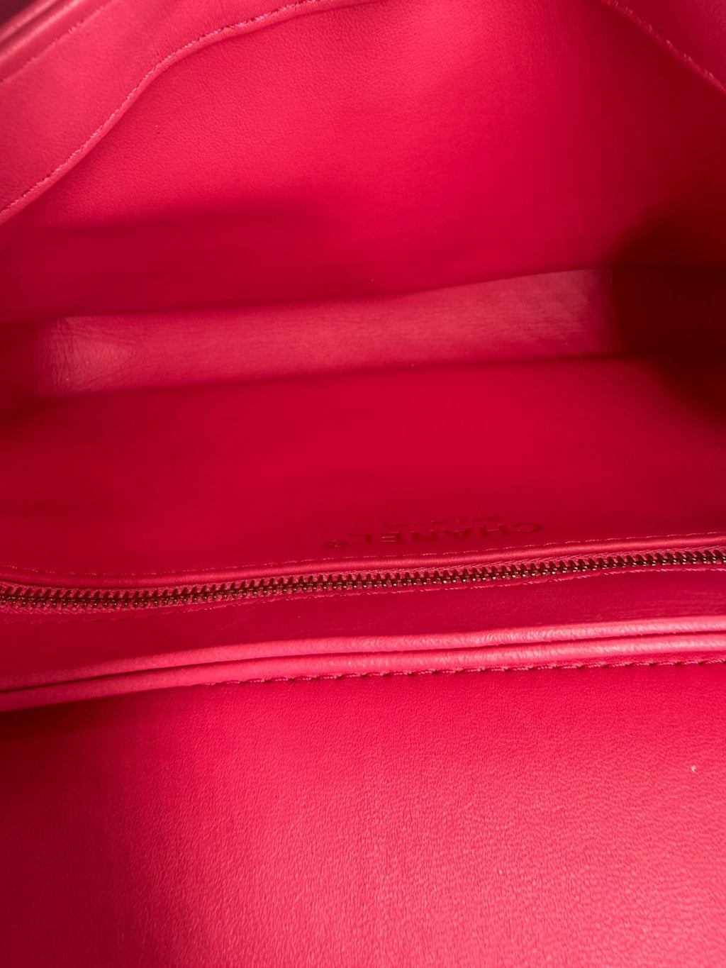 Chanel Trendy CC Pink Lambskin Quilted Top Handle Bag