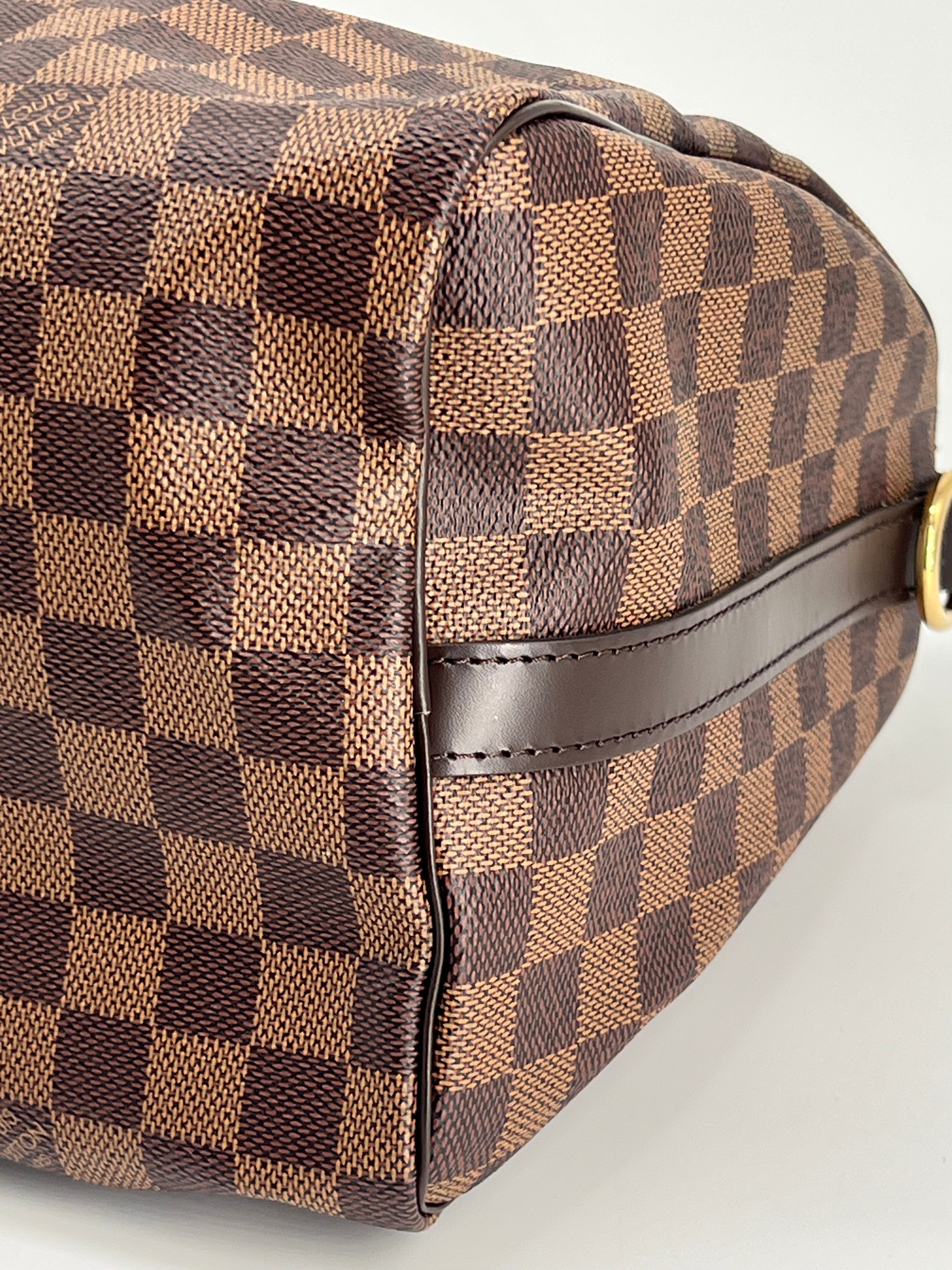 Louis Vuitton Speedy Bandouliere 30 Damier Ebene Canvas Bag