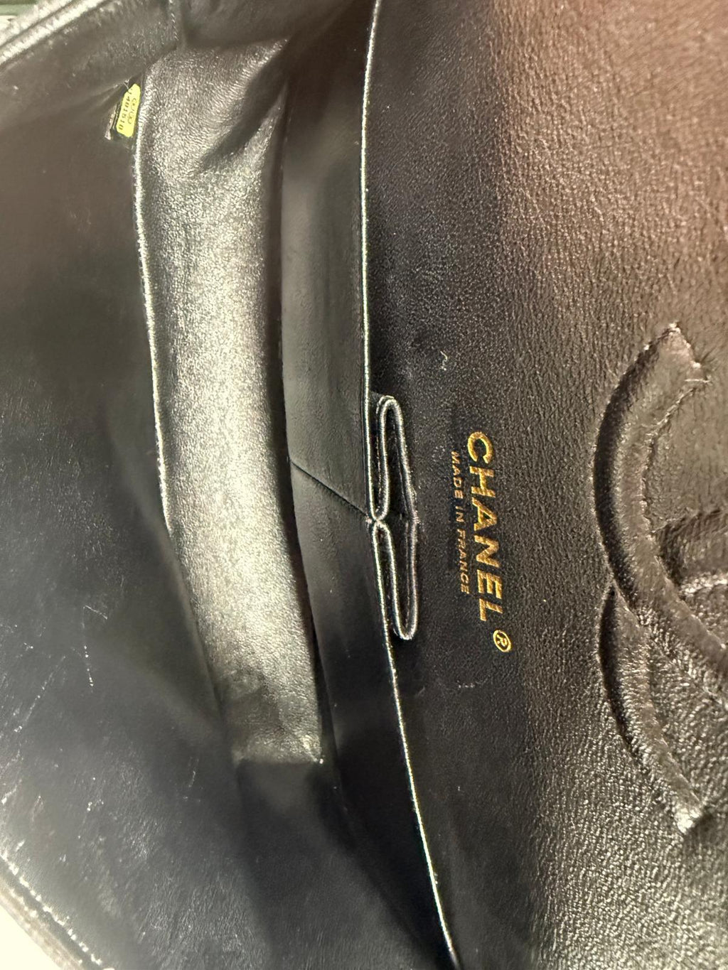 Chanel Medium Double Flap Caviar Black Leather Shoulder Bag