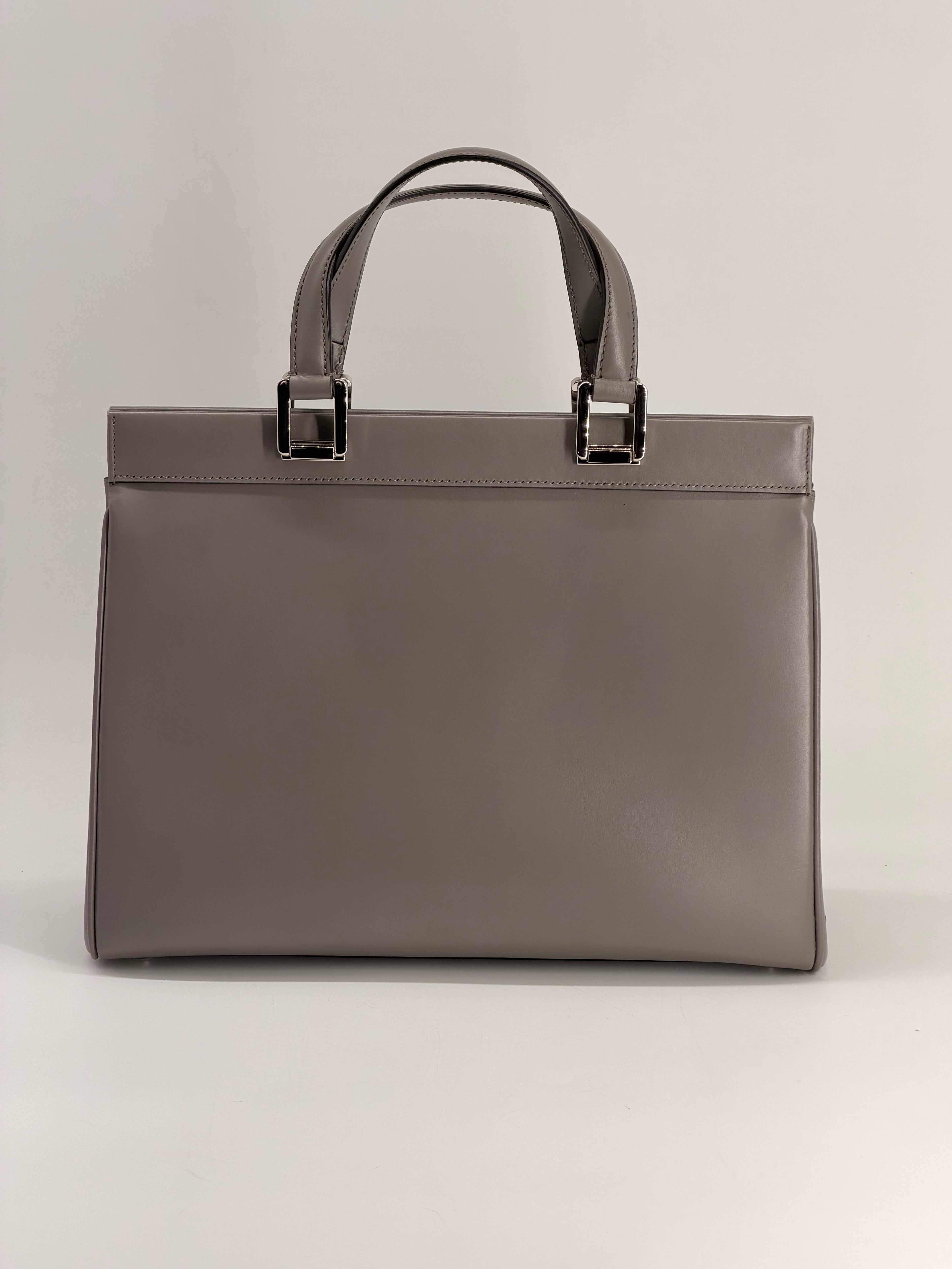 Gucci Zumi Zumi Medium Gray Leather Handbag