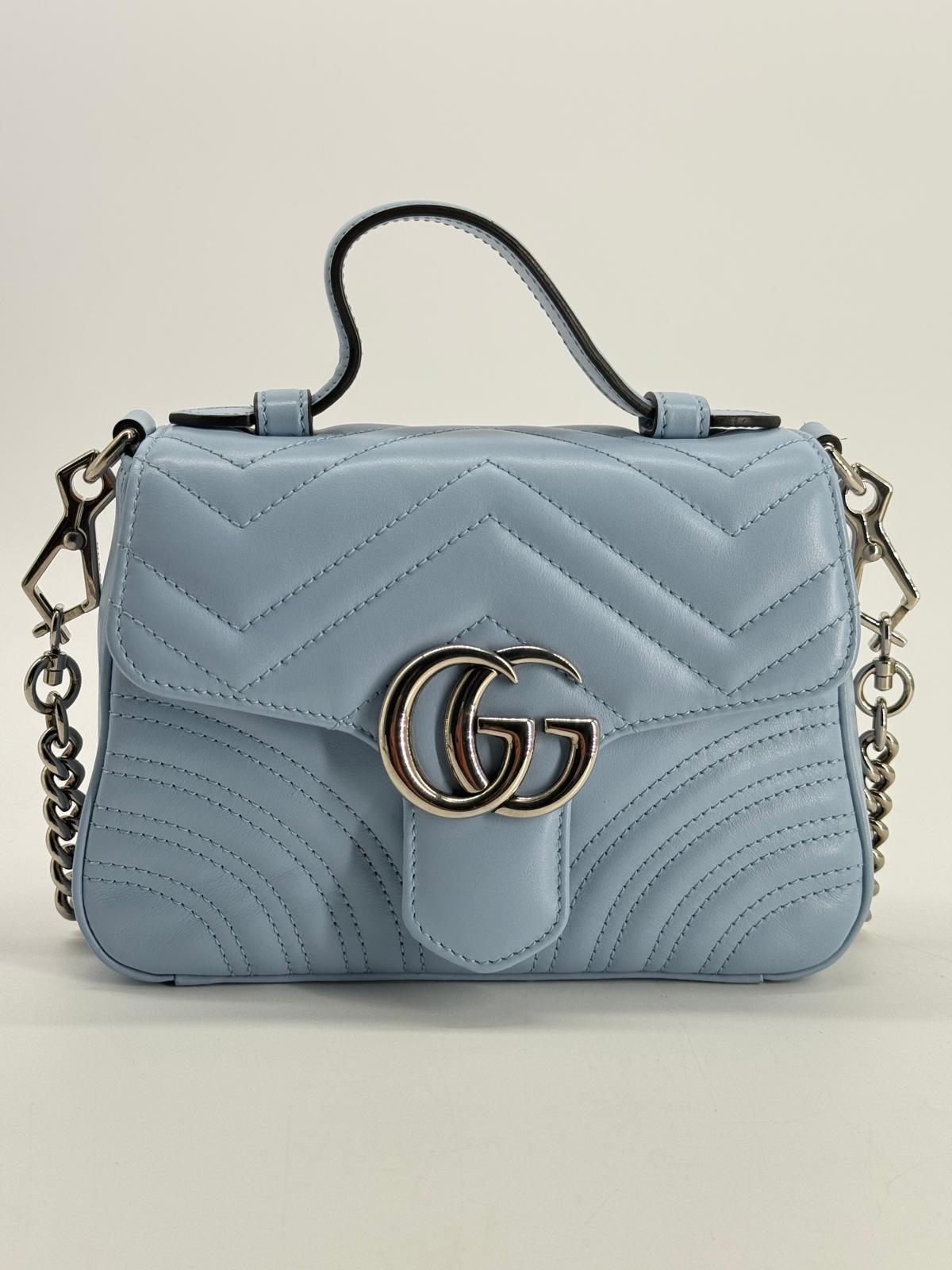 Gucci GG Marmont Mini Top Handle Shoulder Bag