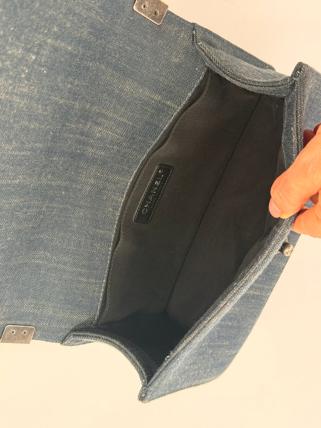 Chanel Denim Medium Boy Flap Bag