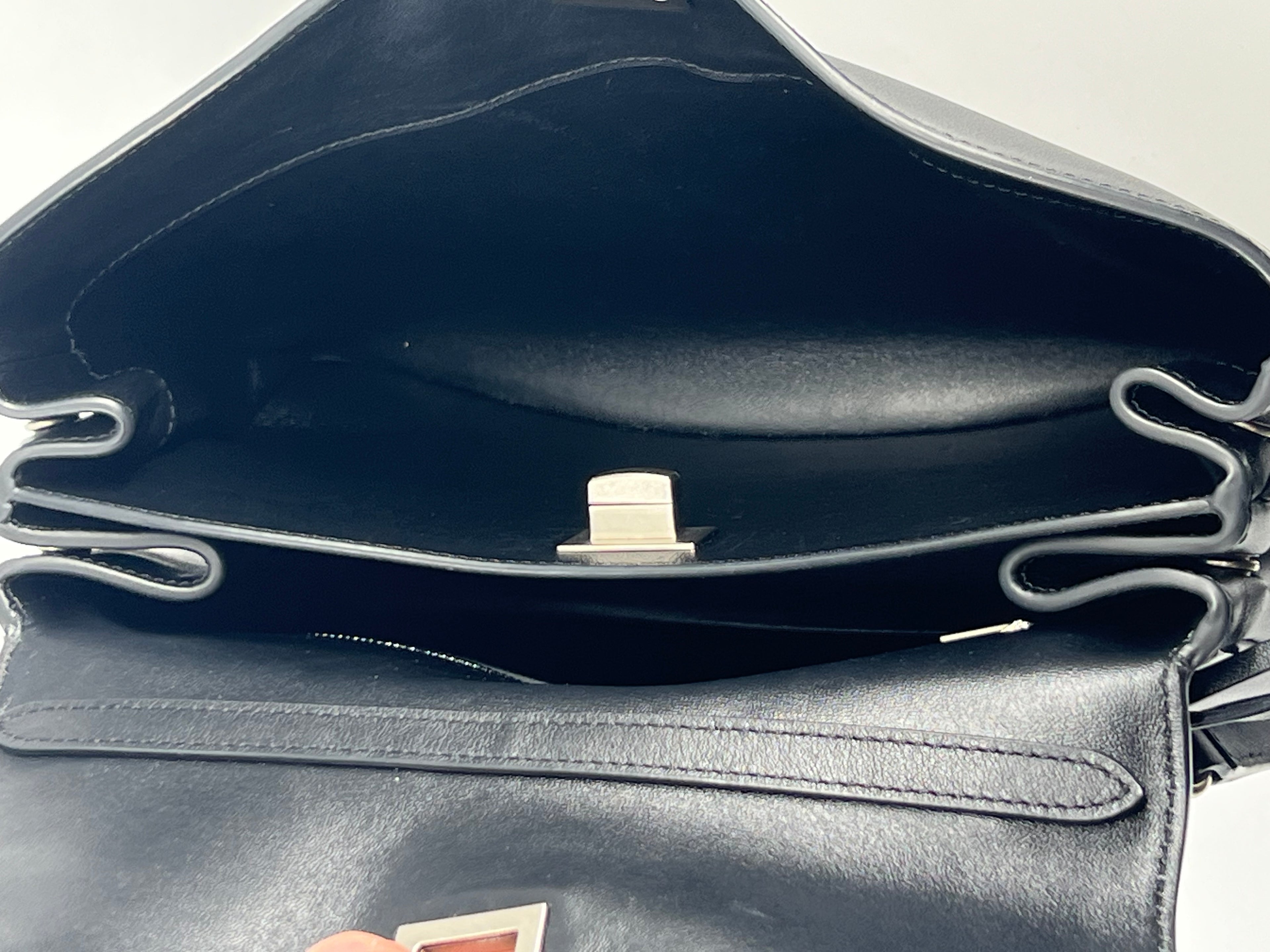 Balenciaga Rodeo Medium Black Leather Shoulder Bag
