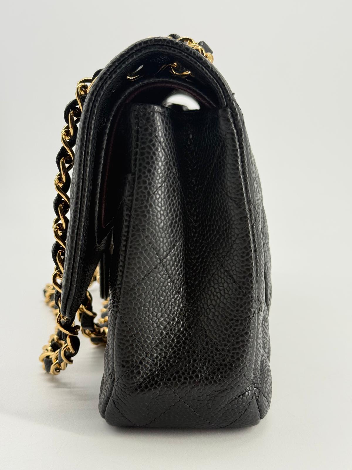 Chanel Caviar Medium Double Flap Shoulder Bag
