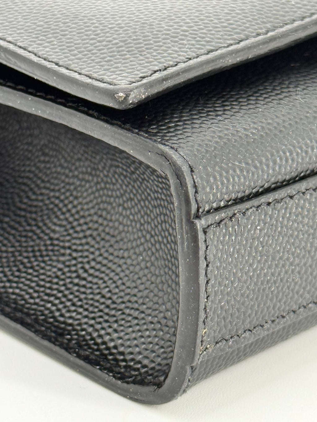 Saint Laurent Grain De Poudre Small Kate Satchel Black Shoulder Bag