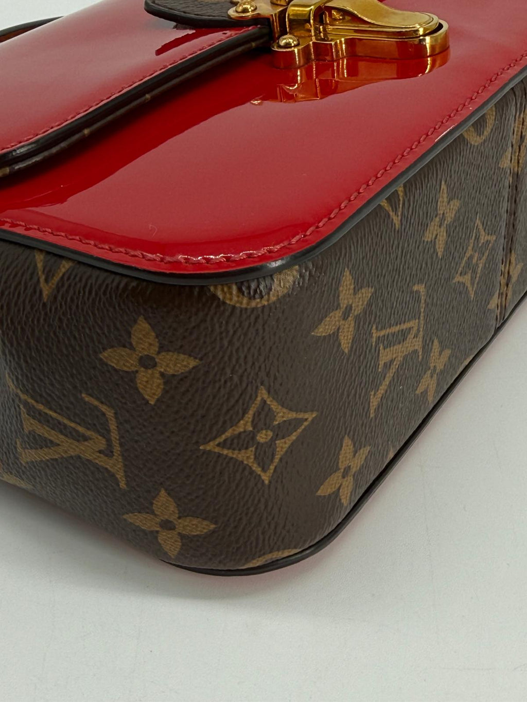 Louis Vuitton Cherrywood BB Red Patent Leather Shoulder Bag