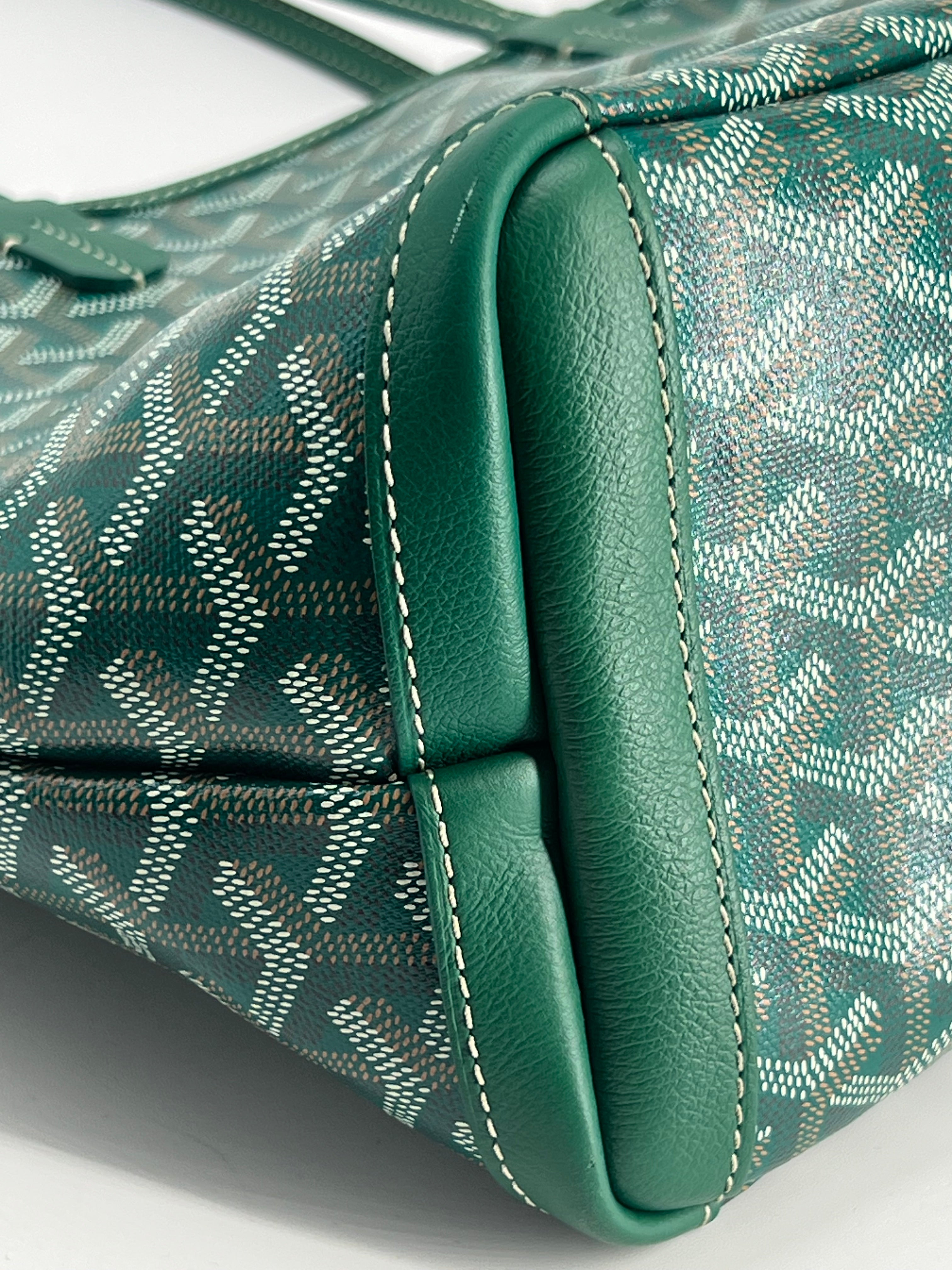 Goyard Goyardine Artois PM Green Tote Bag