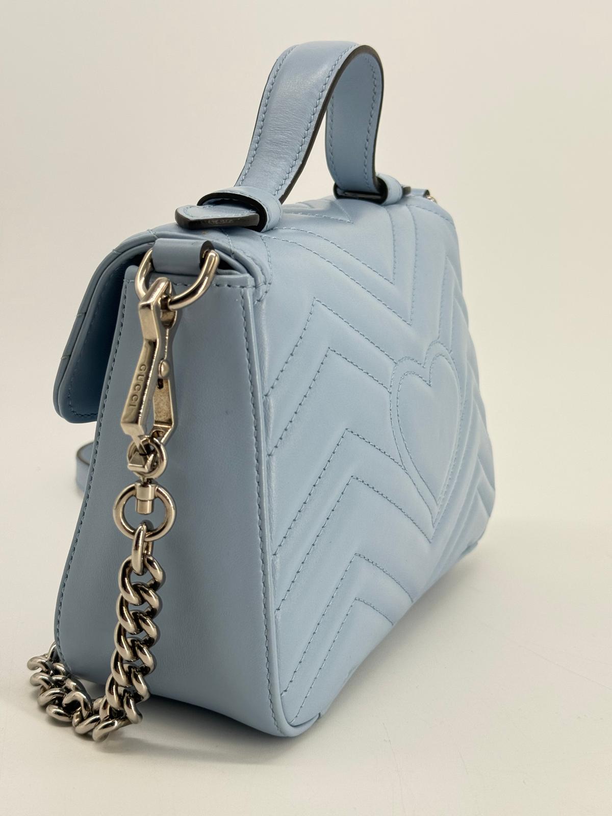 Gucci GG Marmont Mini Top Handle Shoulder Bag