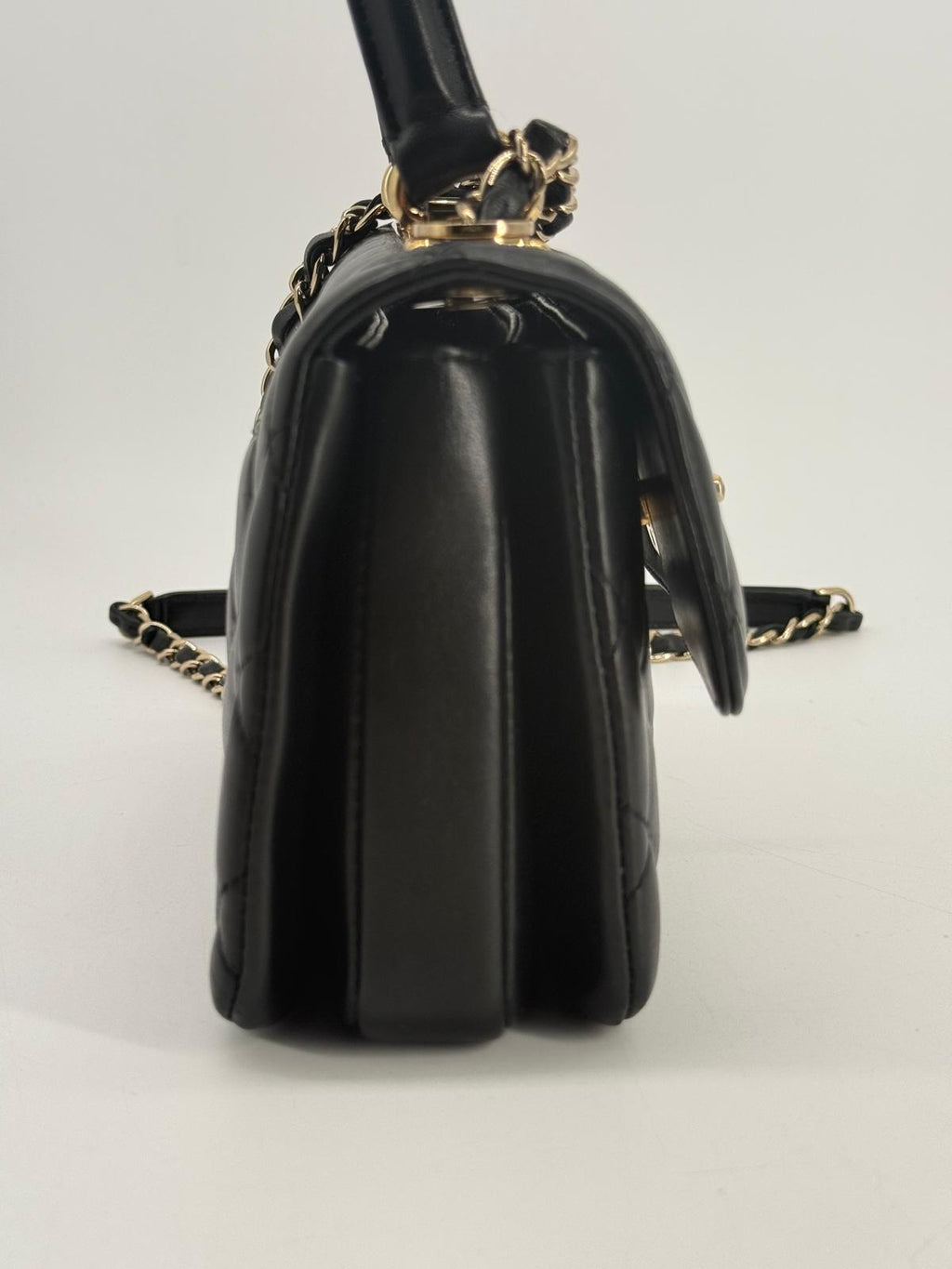 Chanel Mini Trendy CC Black Lambskin Crossbody Bag