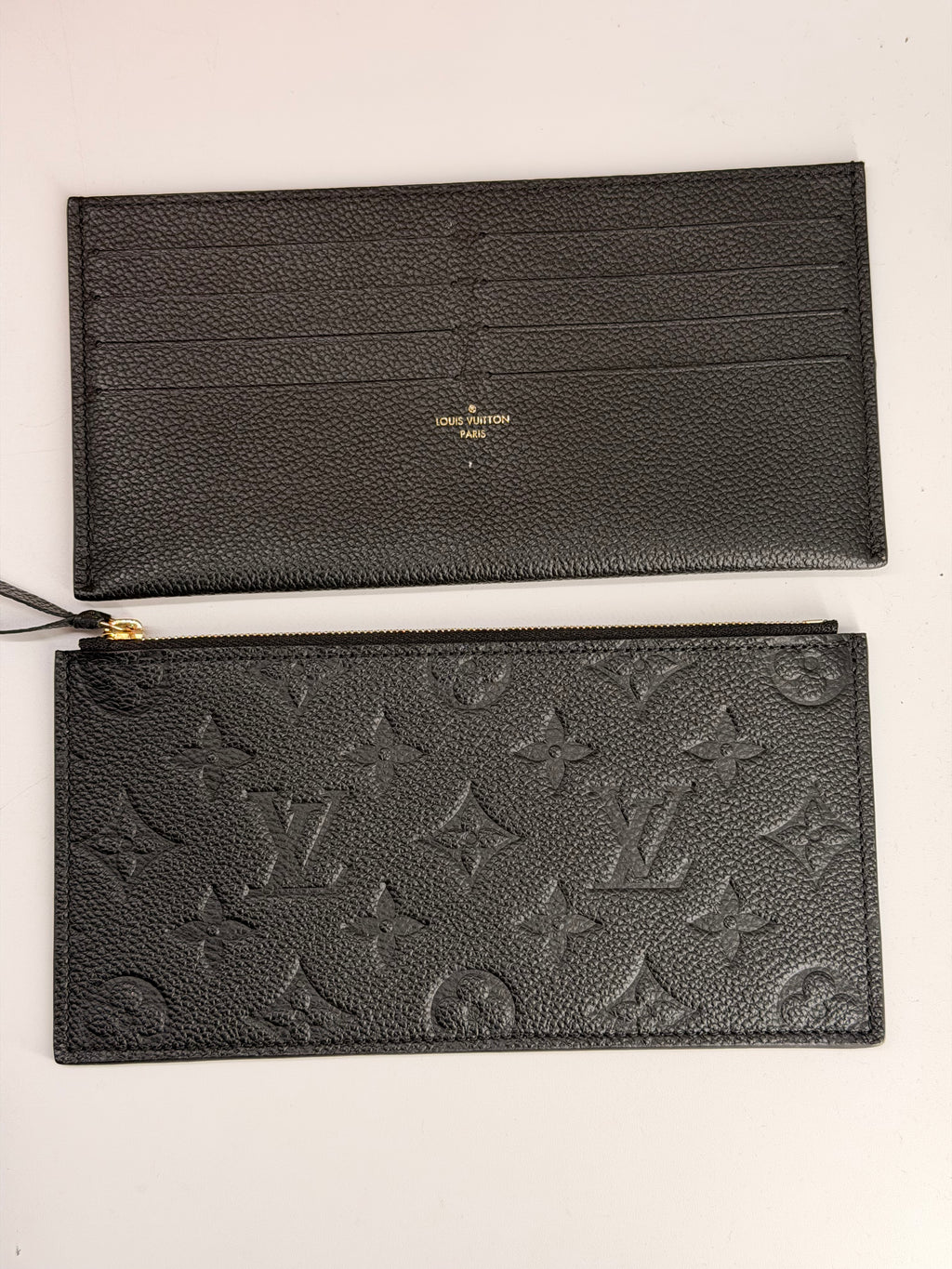 LOUIS VUITTON Pochette Felicie Monogram Empreinte Leather Crossbody Bag w/pouch