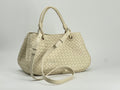 Bottega Veneta Nappa Intrecciato Basket Bag In Sea Salt Leather