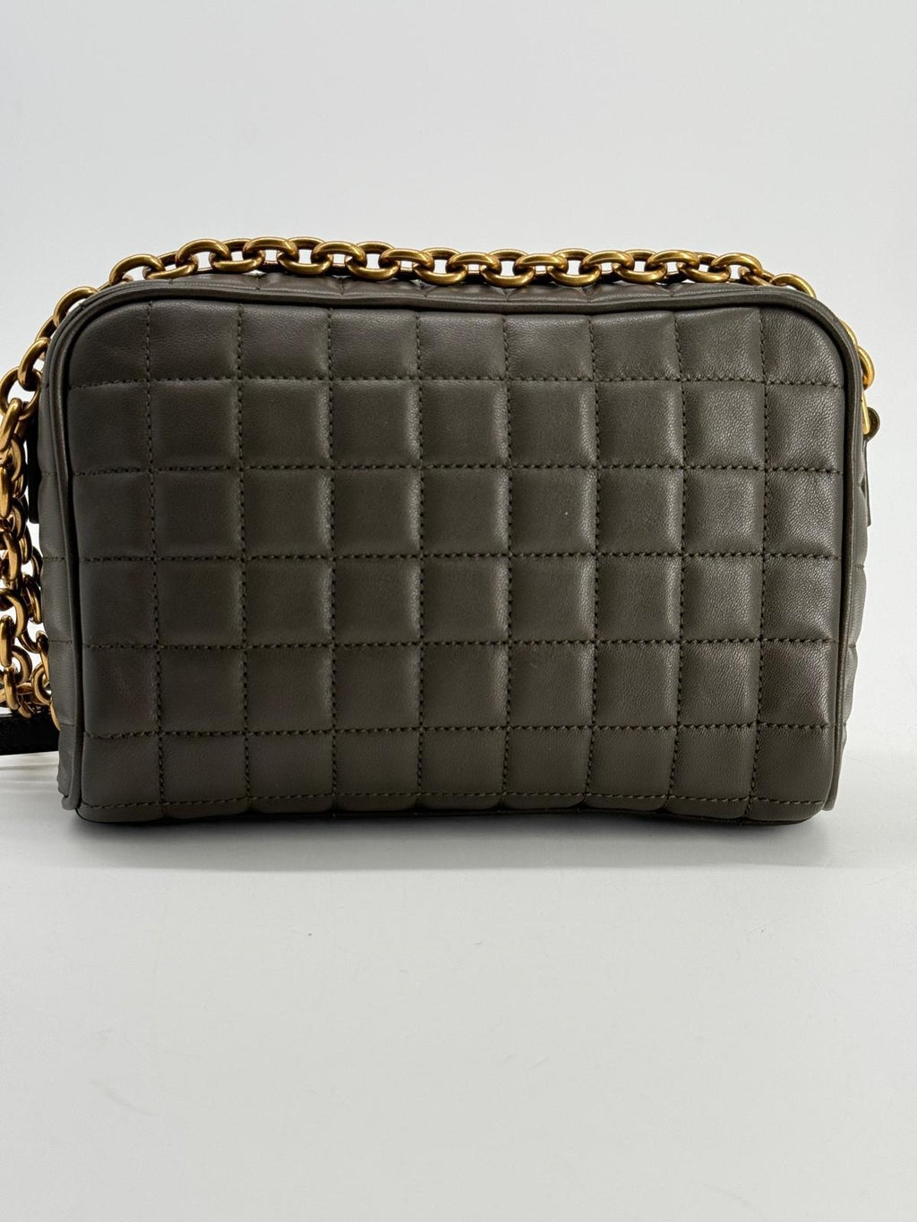 Saint Laurent Cassandre  Small Chain Camera Bag Quilted Leather