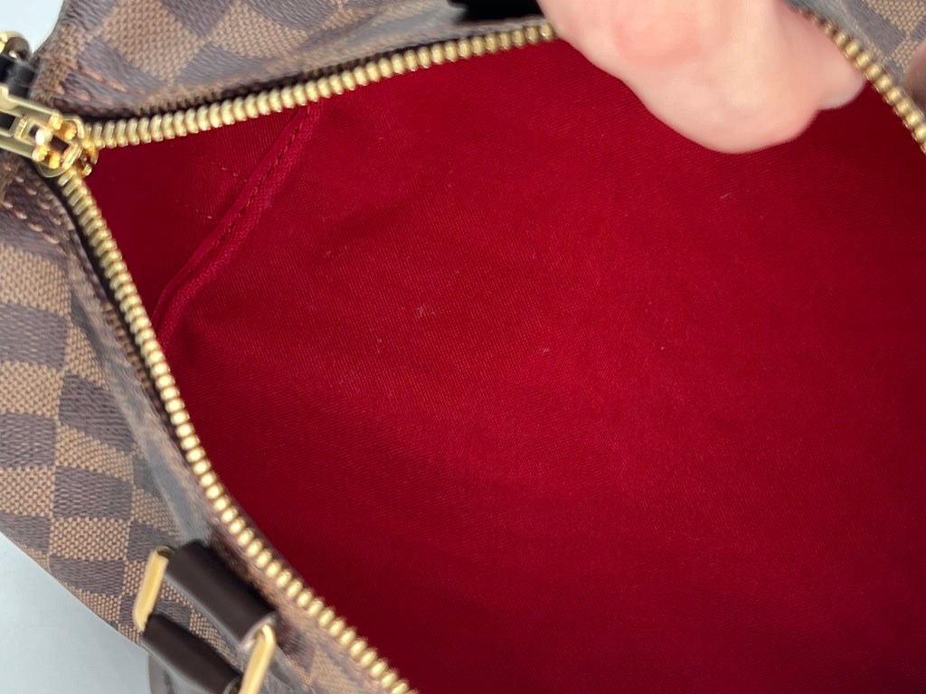Louis Vuitton Speedy Bandouliere 30 Damier Ebene Canvas Bag