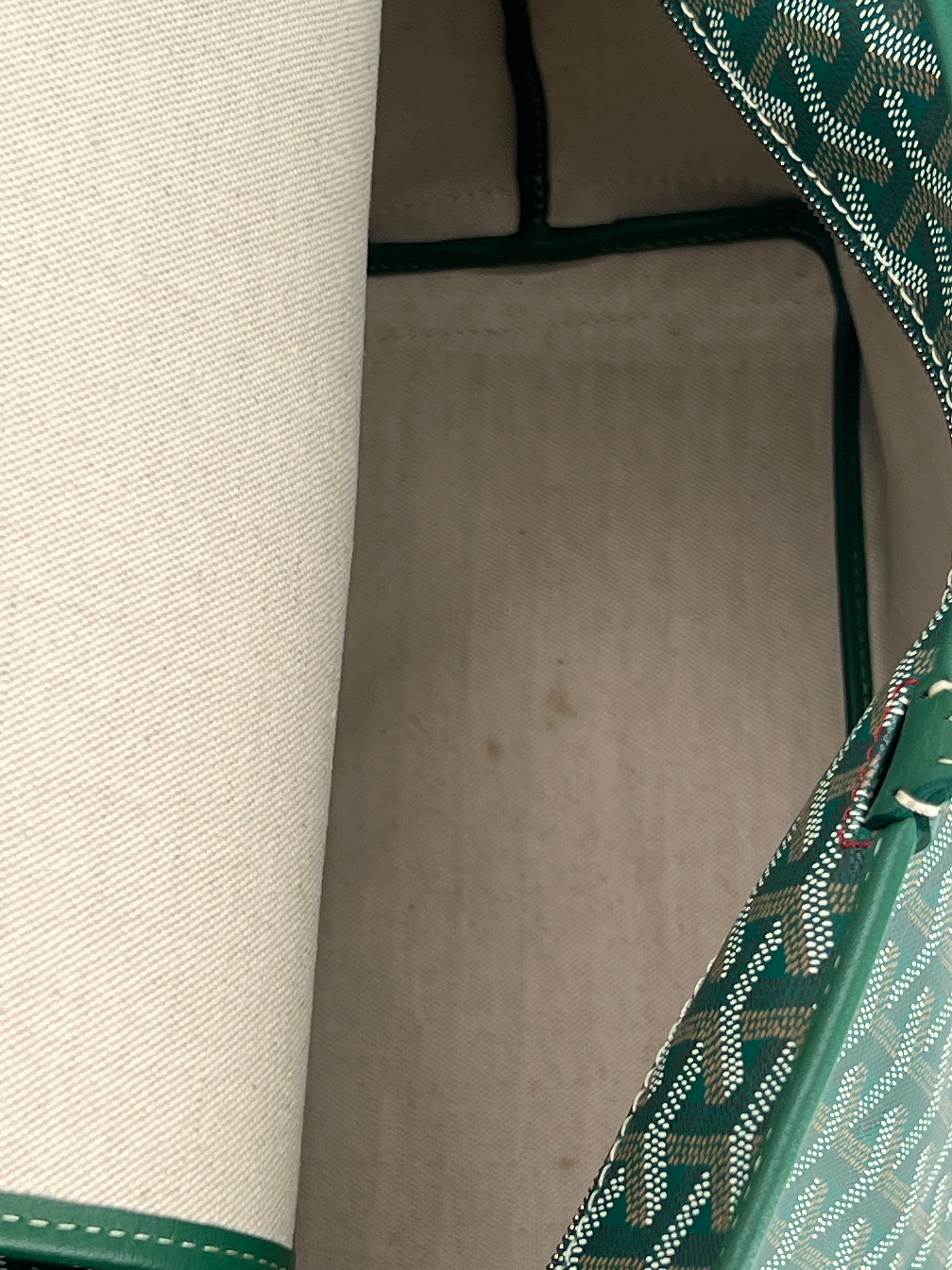 Goyard Goyardine Artois PM Green Tote Bag