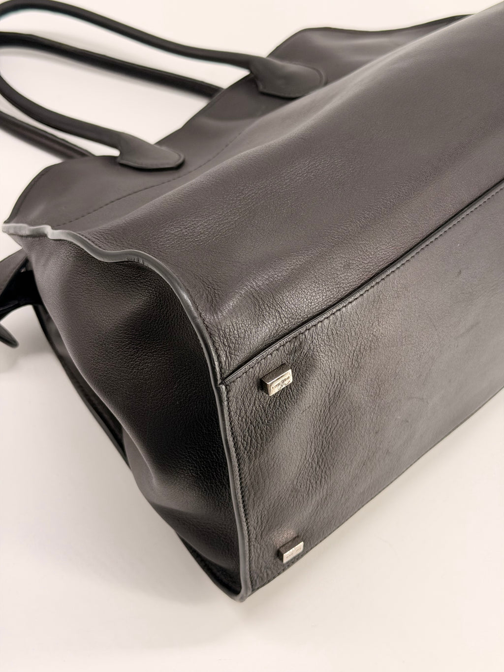 The Row Leather Margaux 15 Shoulder Bag