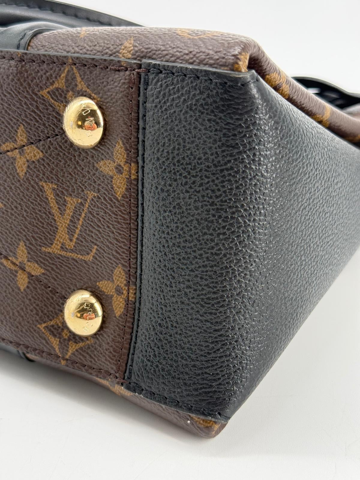 Louis Vuitton Soufflot BB Tote Monogram Canvas with Leather Shoulder Bag