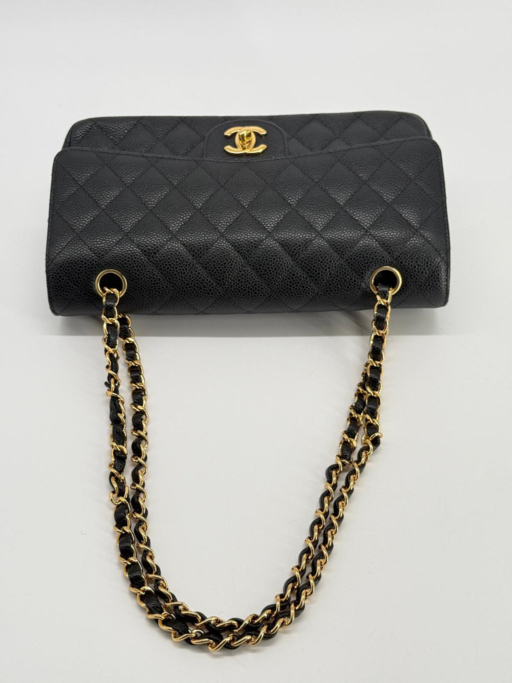 Chanel Caviar Medium Double Flap Shoulder Bag