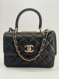 Chanel Mini Trendy CC Black Lambskin Crossbody Bag