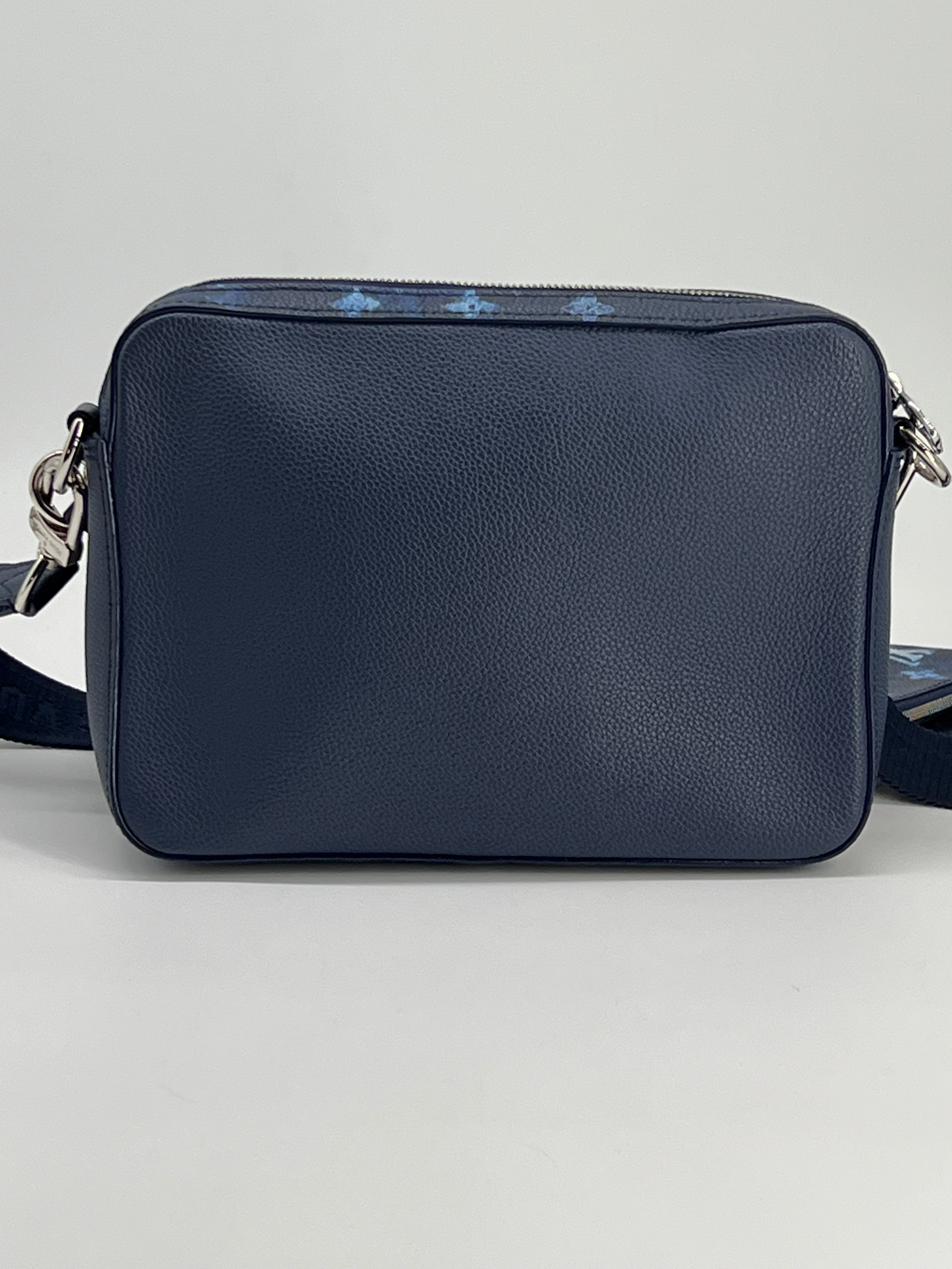 Louis Vuitton Trio Messenger Blue MonogramWatercolor Shoulder Bag